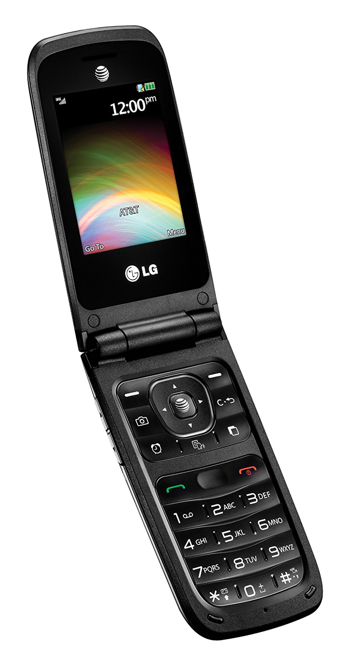 LG A380 AT&T Unlocked GSM 1.3MP Flip Phone - Black - Brand New