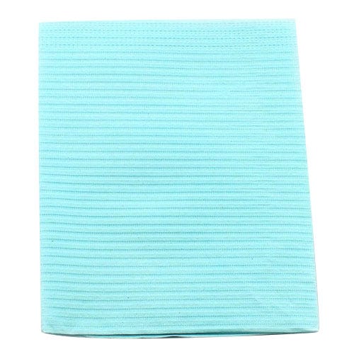 Sani-Tab® Chain-Free® Patient Towels, 3-Ply Tissue with Poly, 19" x 13", Blue - 400/Case