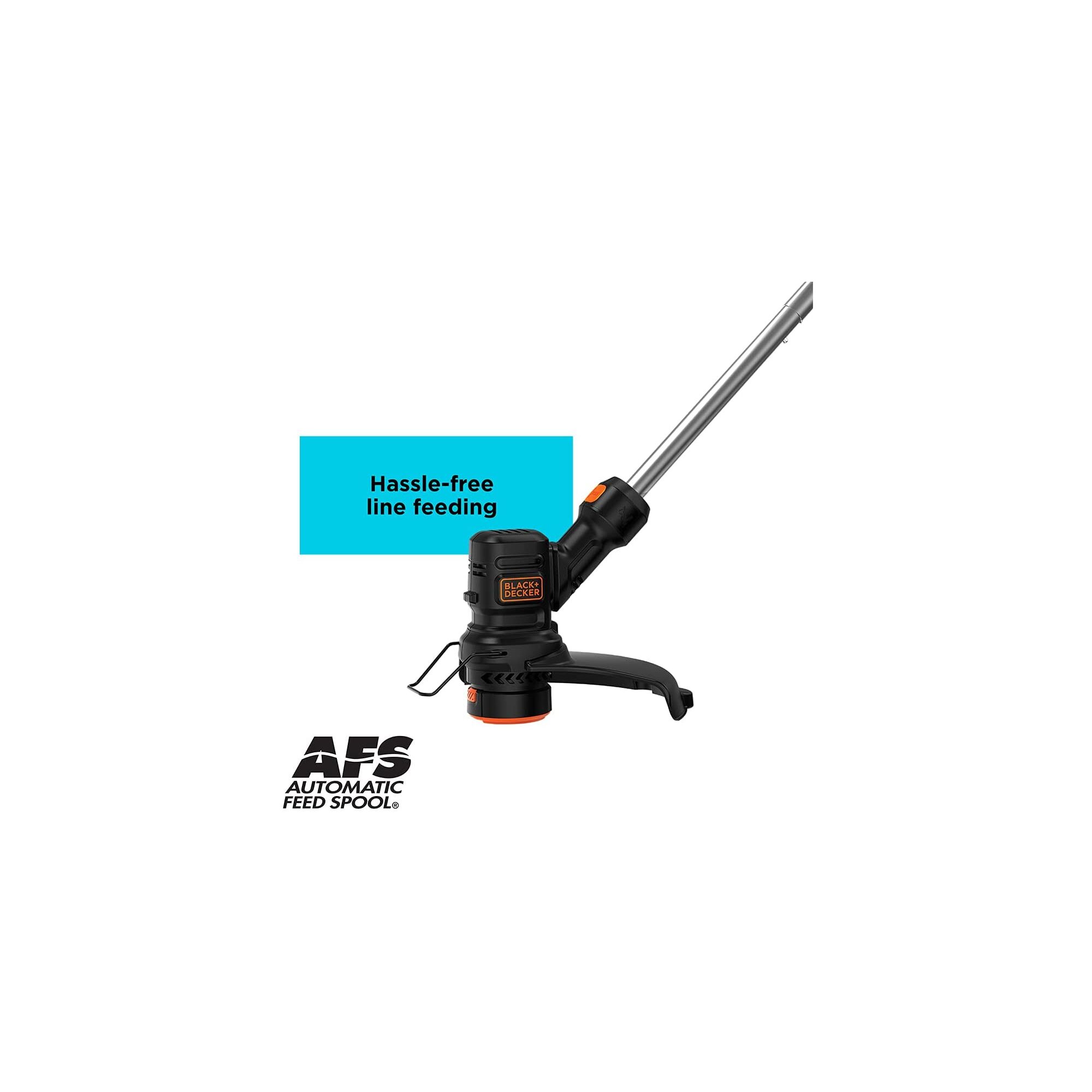 Profile of 4 Amp 13 inch electric string trimmer.