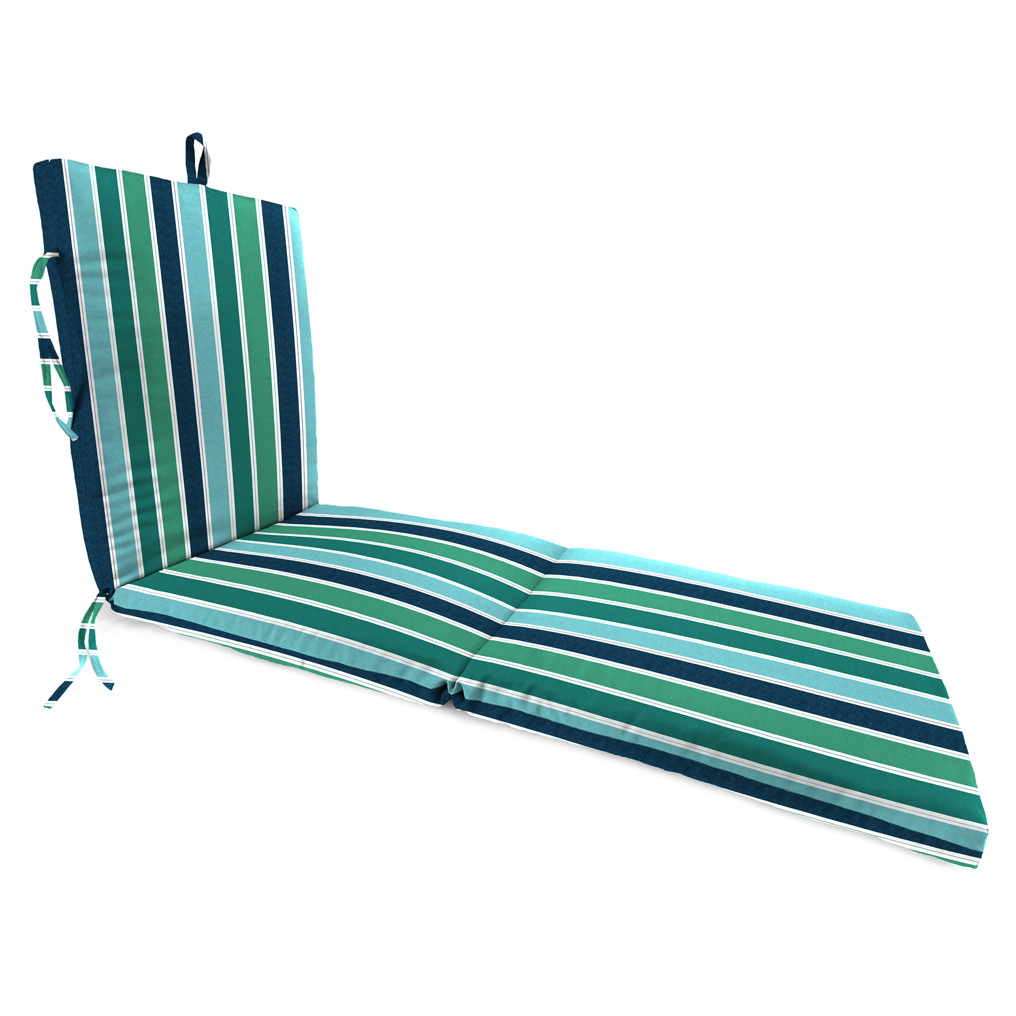 New Outdoor Patio Chaise Lounge Cushion with Ties and Loop 72" x 21", UV Treated - Picture 7 of 7