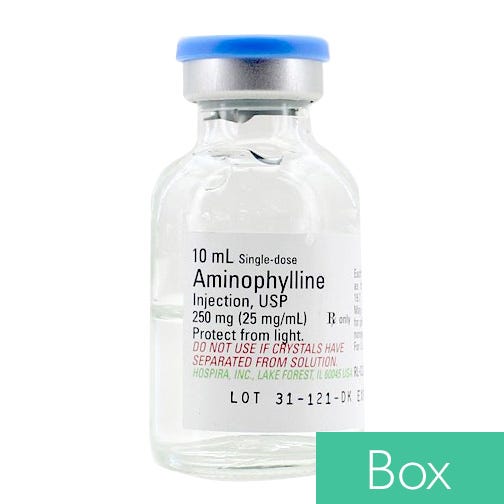 Aminophylline 25mg/ml (250mg/10ml) 10ml Single Dose Vial - 25/Box