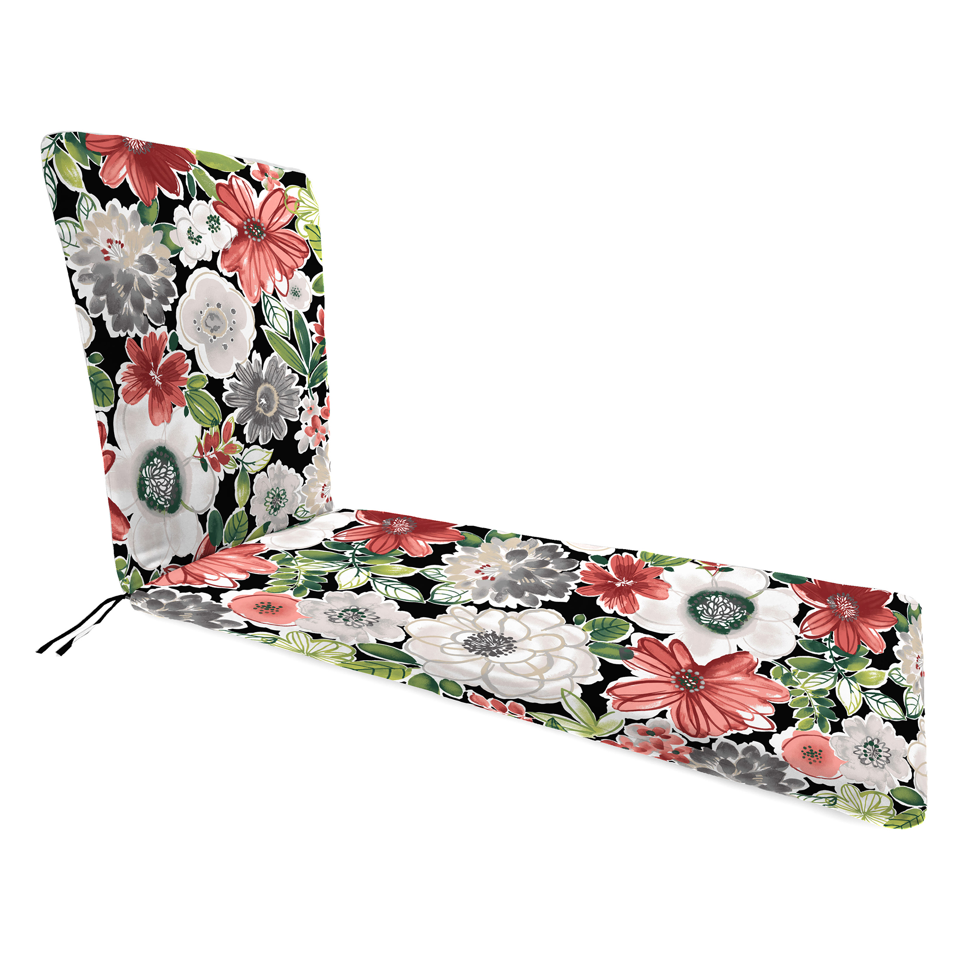 New Outdoor Patio Chaise Lounge Chair Cushion with Ties 74" x 22", UV Treated - Picture 15 of 18