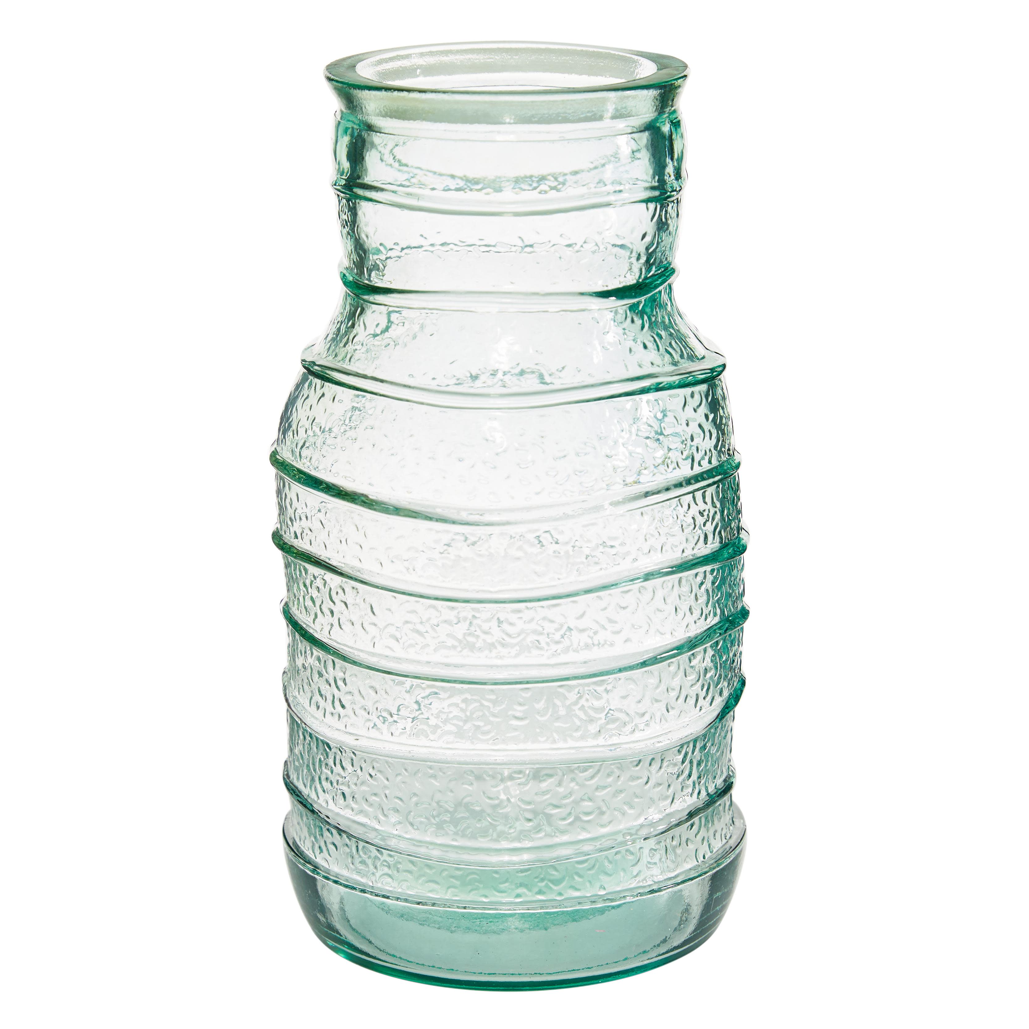 Blue Recycled Glass  Handmade Vase,