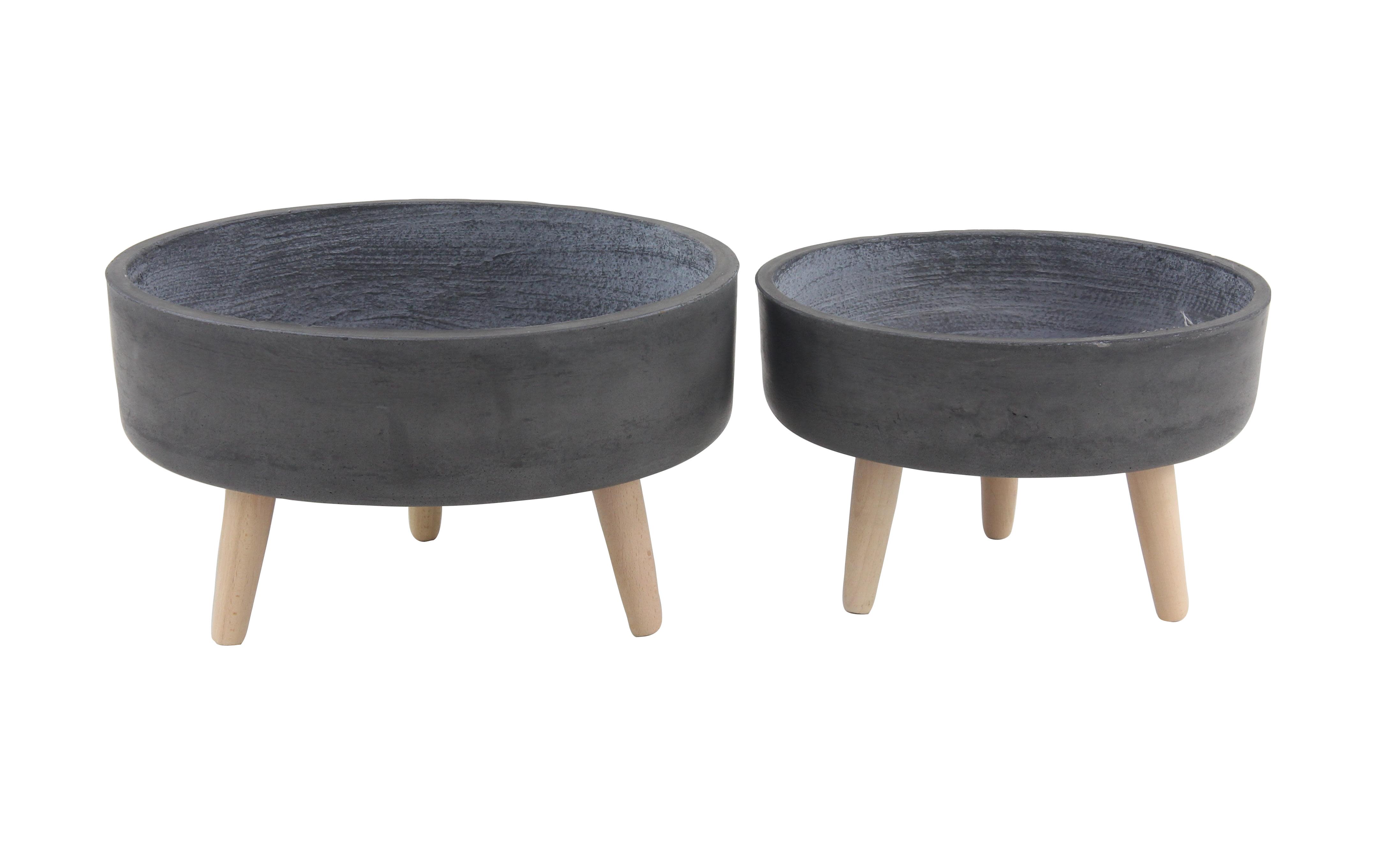 Ceramic  Planter, Set of 2 15", 18"W