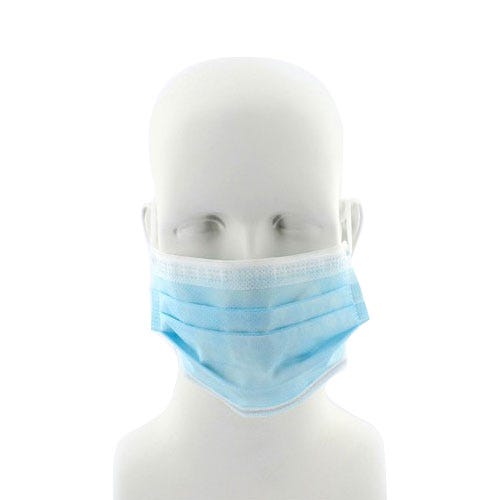 Isofluid® Earloop Mask, Blue, Level 1 - 50/Box
