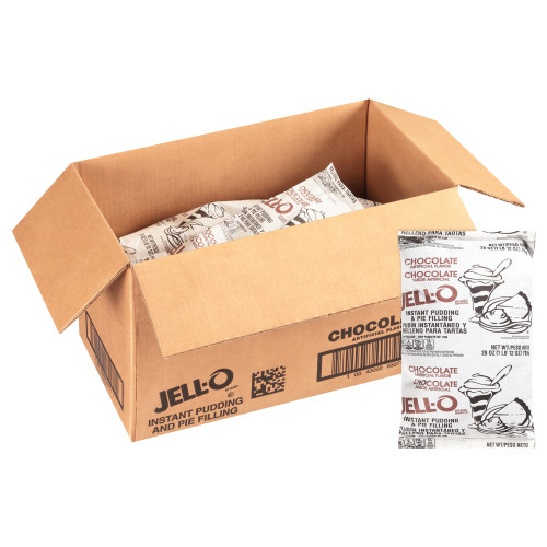 JELLO Chocolate Instant Pudding & Pie Filling, 28 oz. Pouch (Pack of