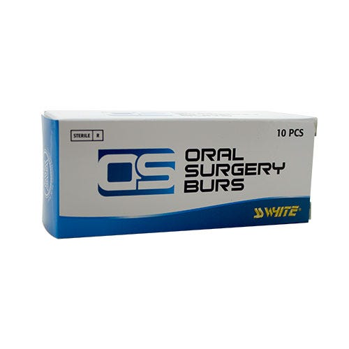 Oral Surgery Bur, #703L Taper/Flat End Cross Cut, Shank #5 (59mm Impact), Sterile - 10/Box
