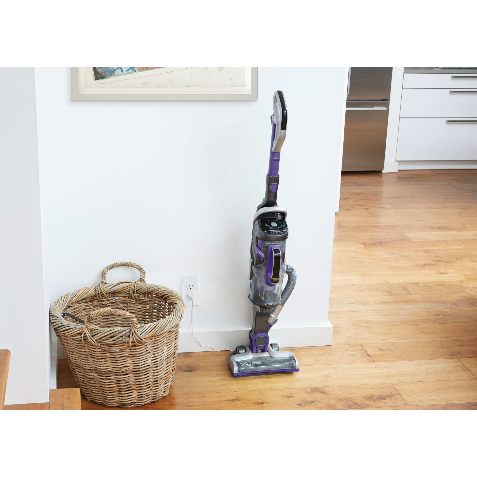 Jack plug charger feature of POWER SERIES PRO cordless 2 in 1 pet vacuum.