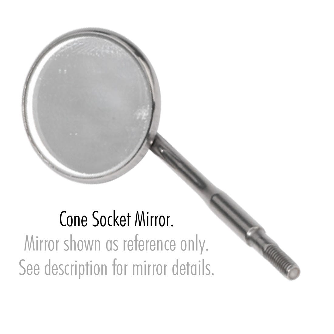 ACE Dental Mirror, cone socket, plane - Size 3