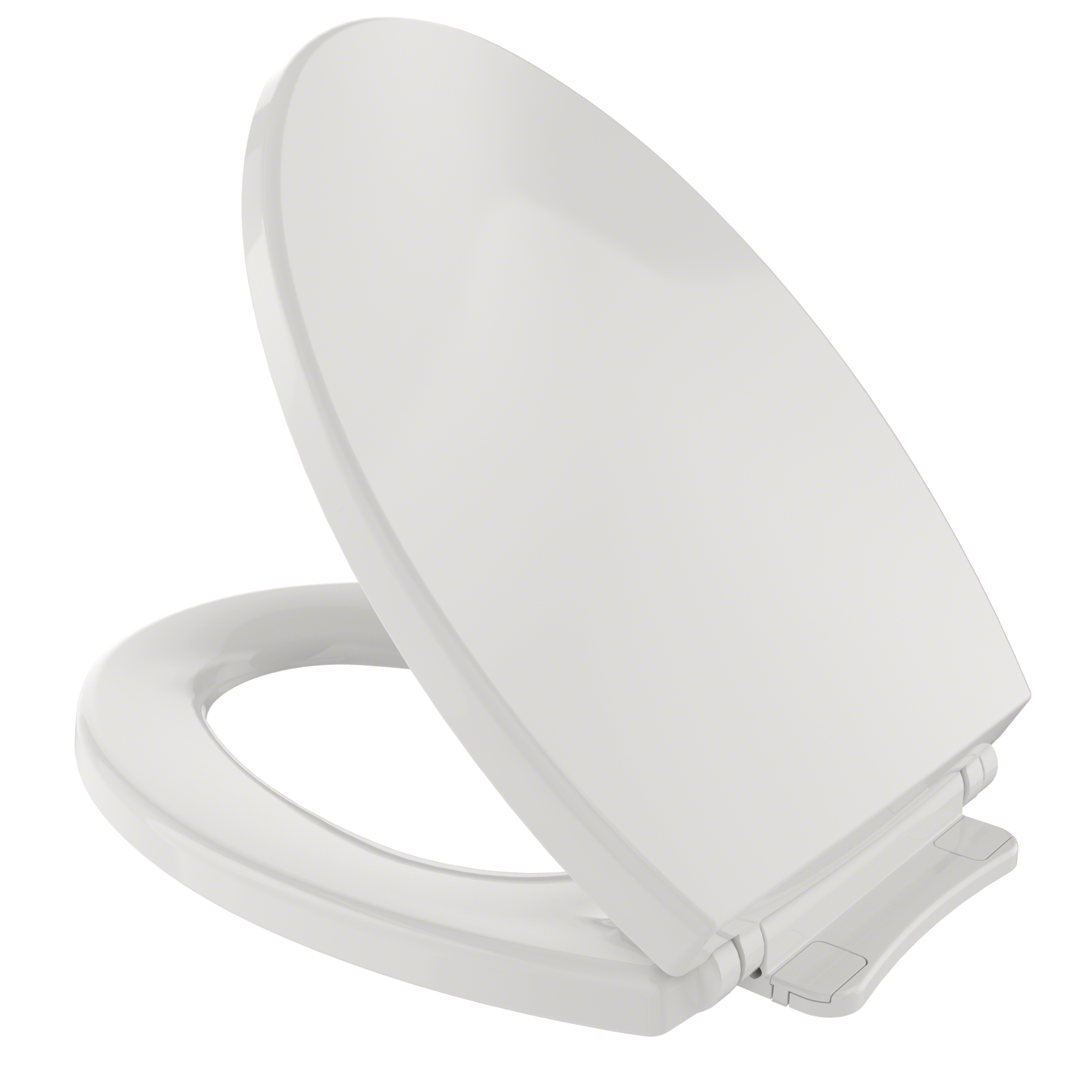 TOTO SoftClose Non Slamming, Slow Close Elongated Toilet Seat and Lid, Colonial White, Plastic, SS114#11