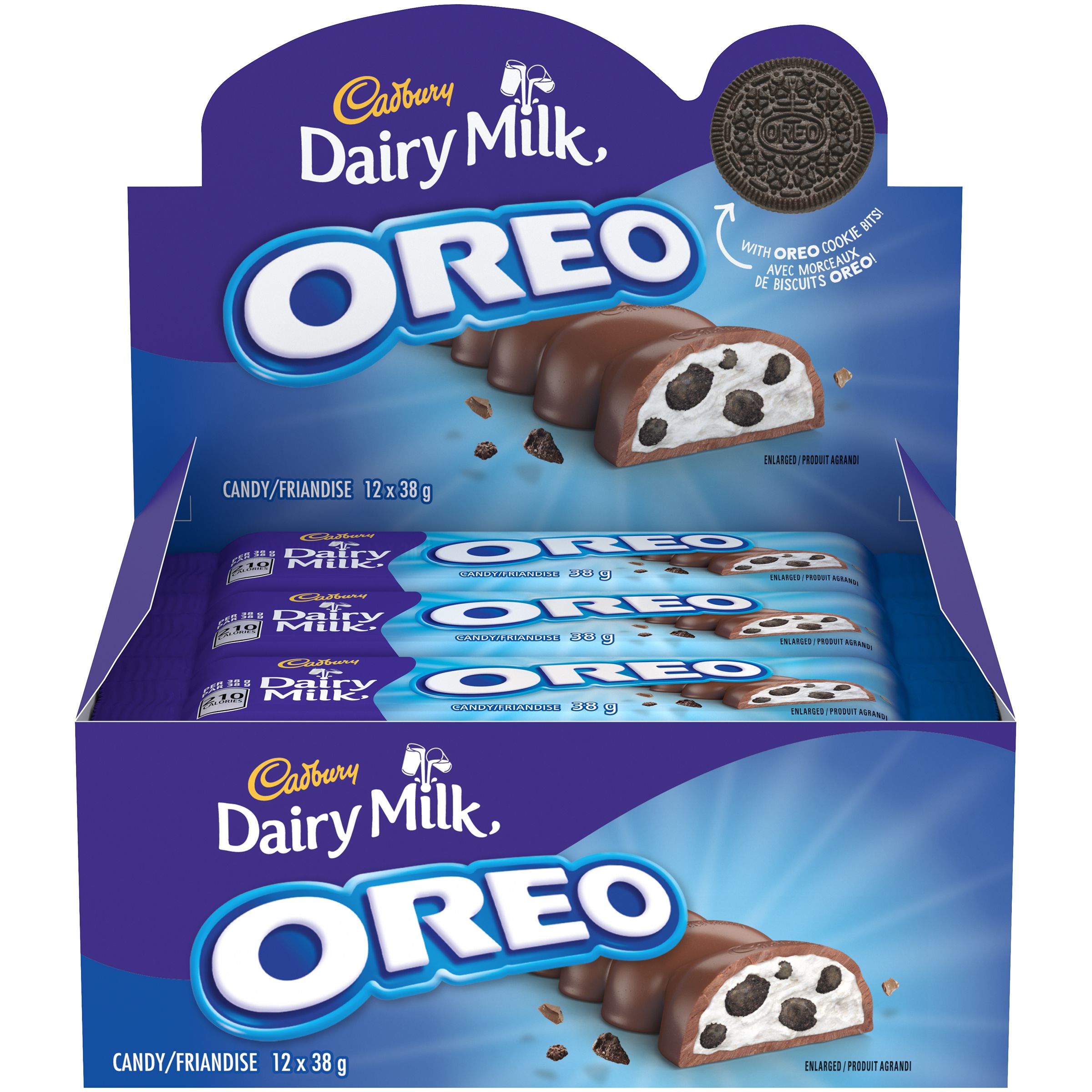 Cadbury Dairy Milk OREO 38g Bar (12Pk)-thumbnail-0