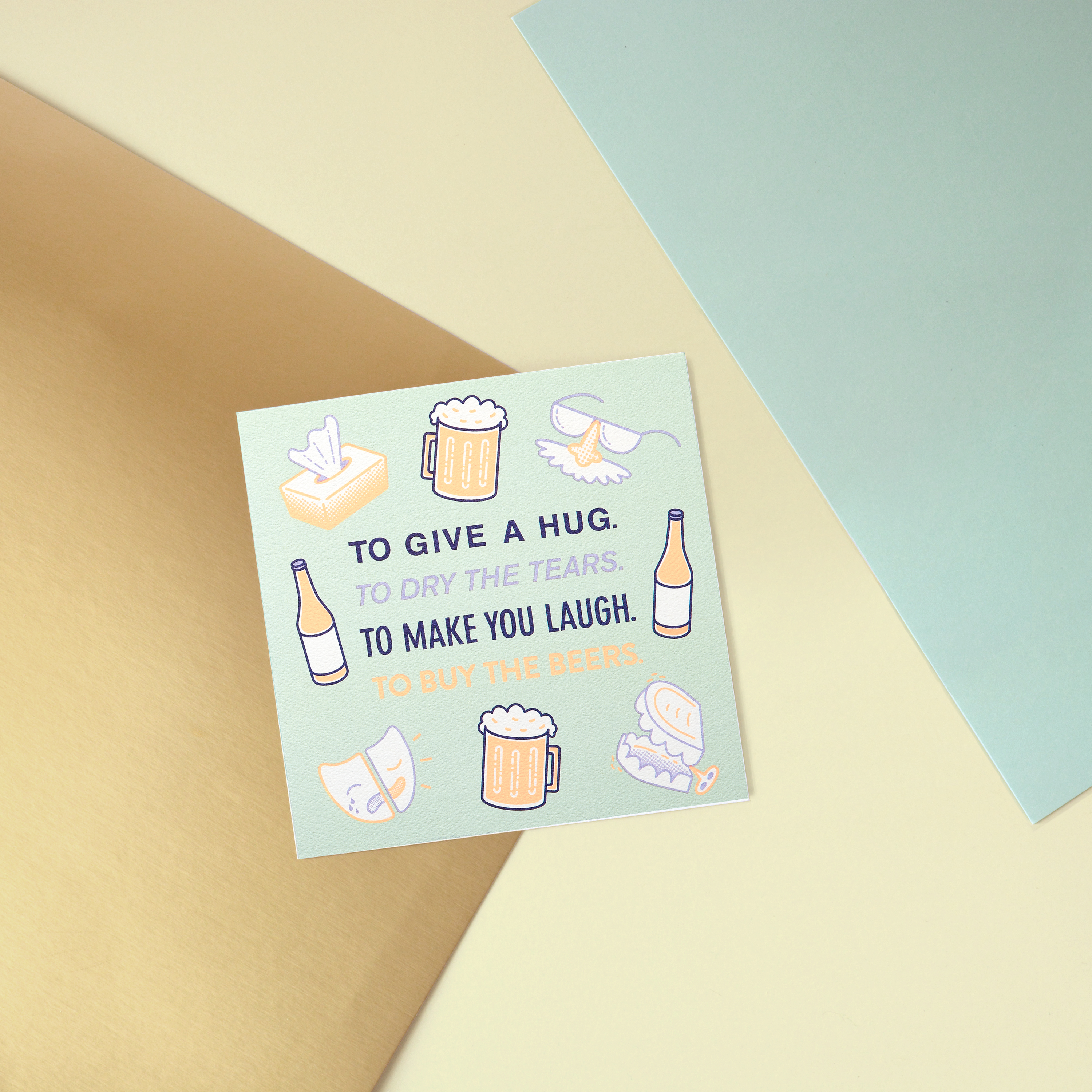 Hug Greeting Card - Support, Thinking of You, Encouragement image