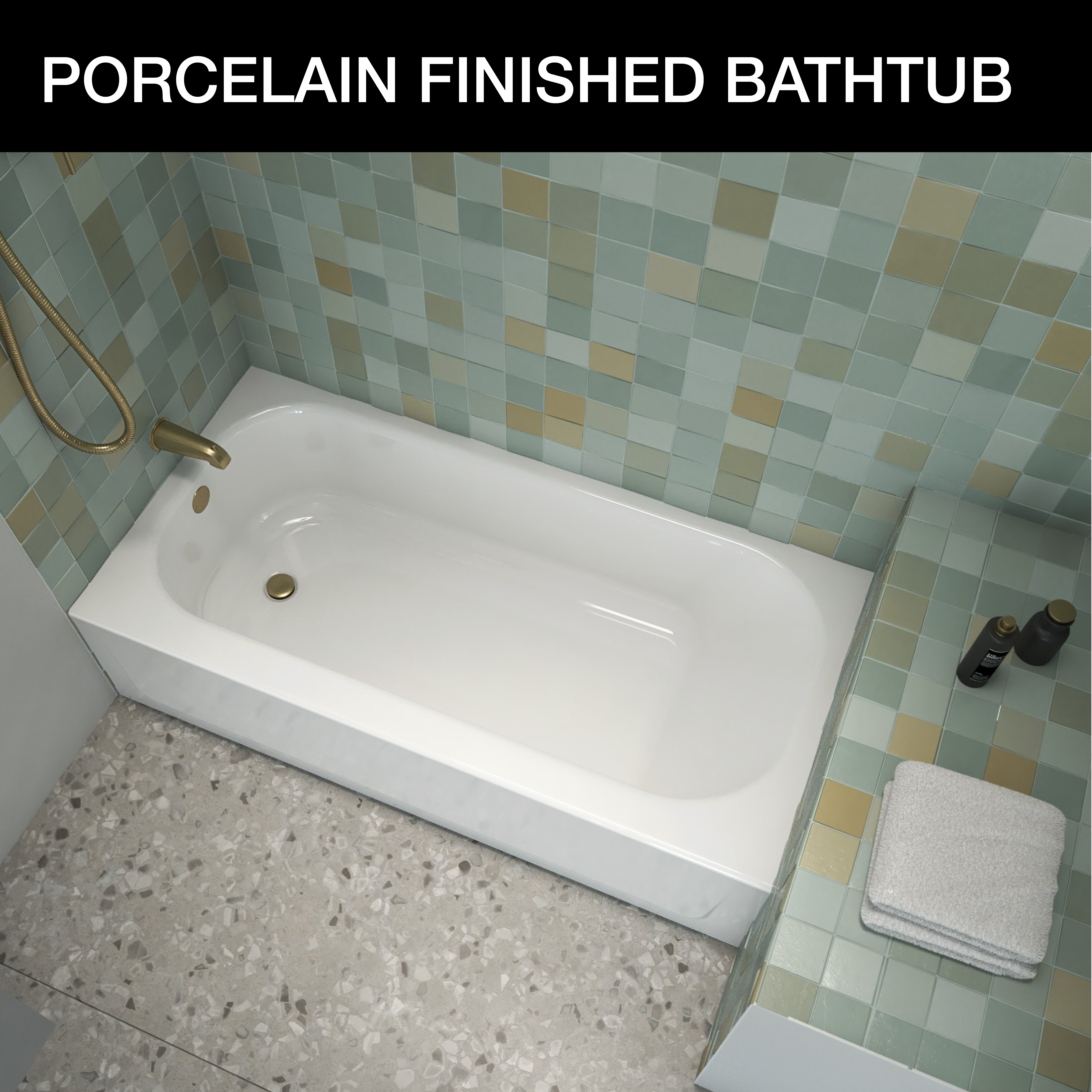 Porcelain Finished Bathtub