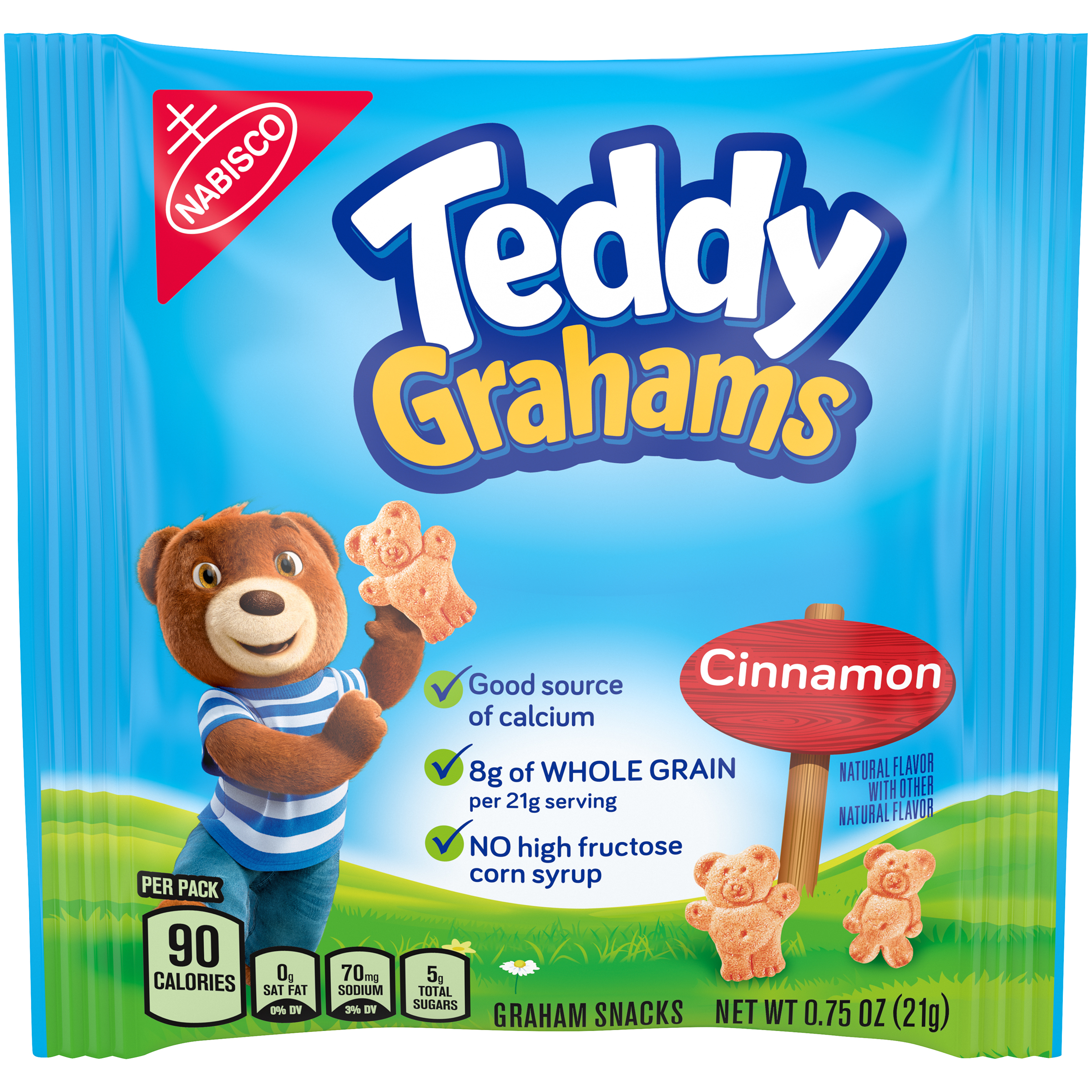 TEDDY GRAHAMS Cinnamon Single Serve 150/.75OZ