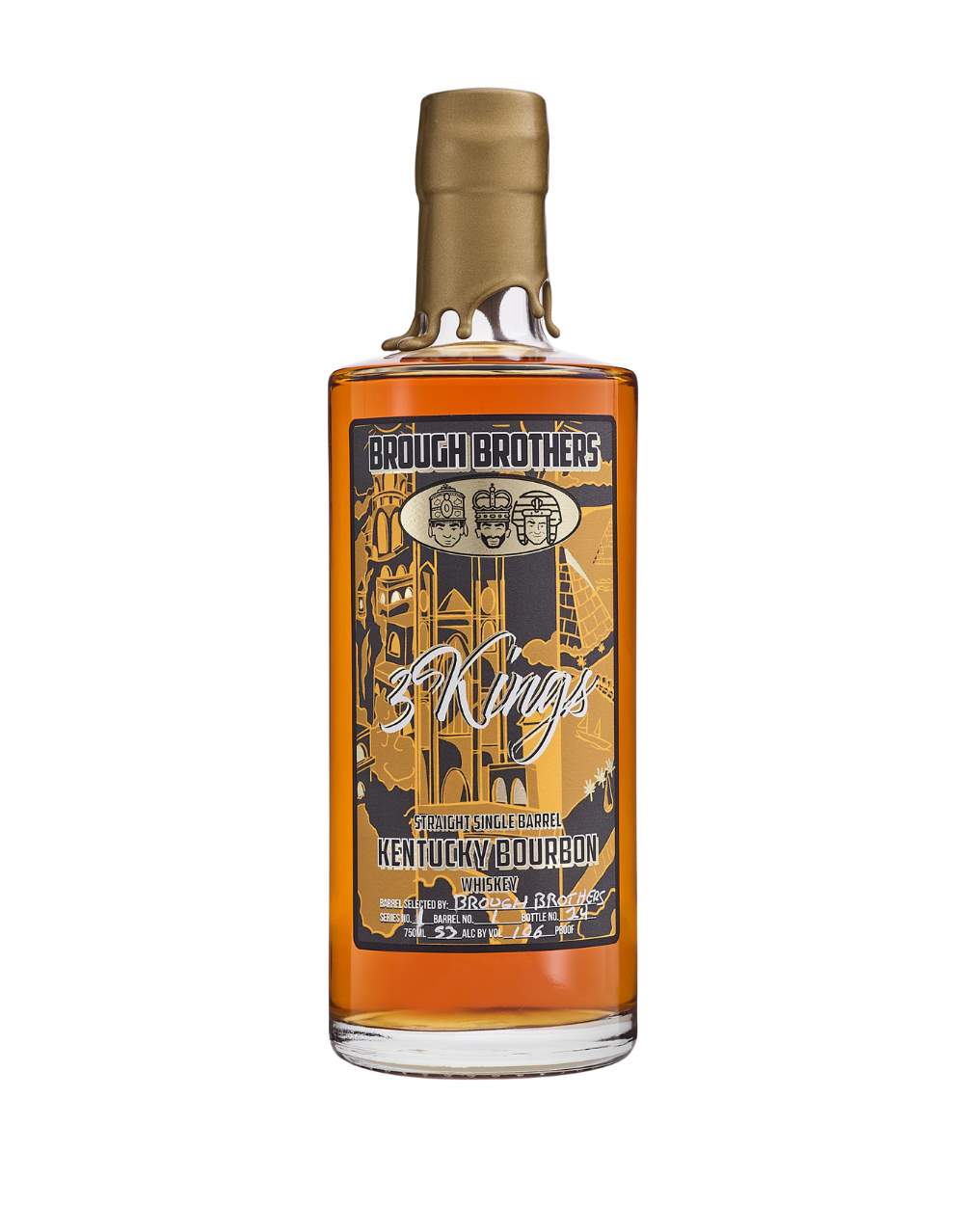BROUGH BROTHERS DISTILLERY 3 KINGS BOURBON