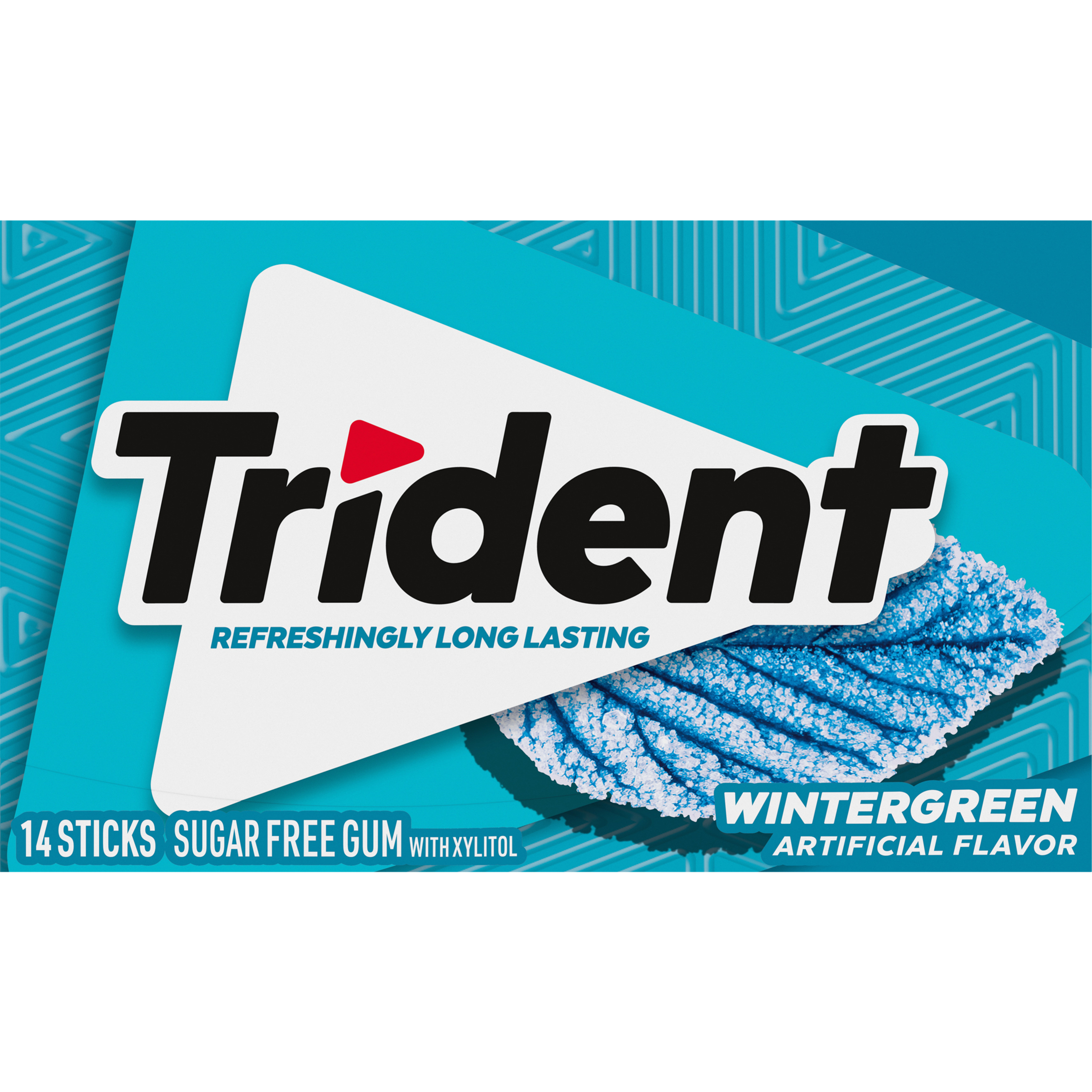 Trident Wintergreen Sugar Free Gum, 12 Packs of 14 Pieces (168 Total Pieces)-thumbnail-3