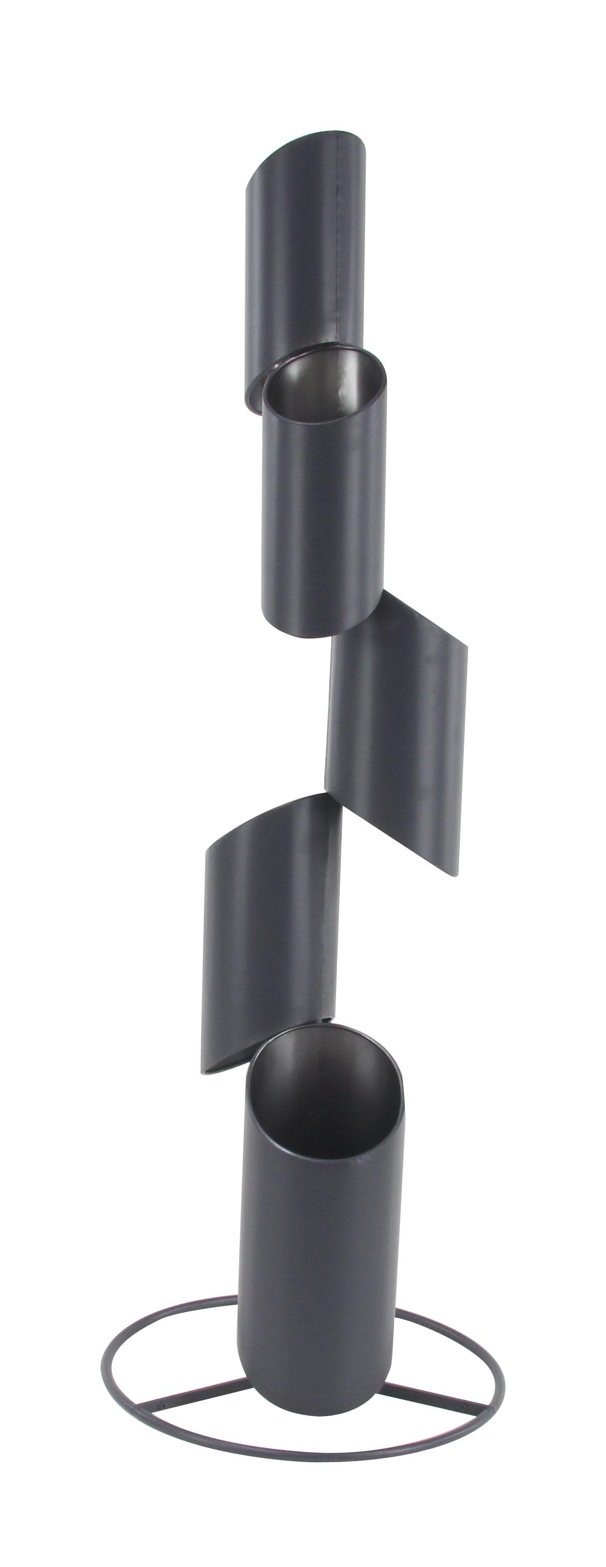 Black Tin Modern Planter, 60" x 20" x 20"