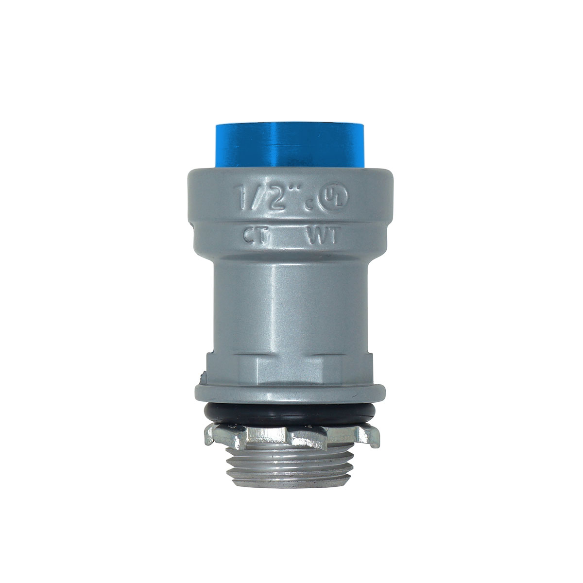 Product image for Southwire R-BC-050WT 1/2" SIMPull™ Rigid/IMC Conduit Connector, Powder Coated Aluminum