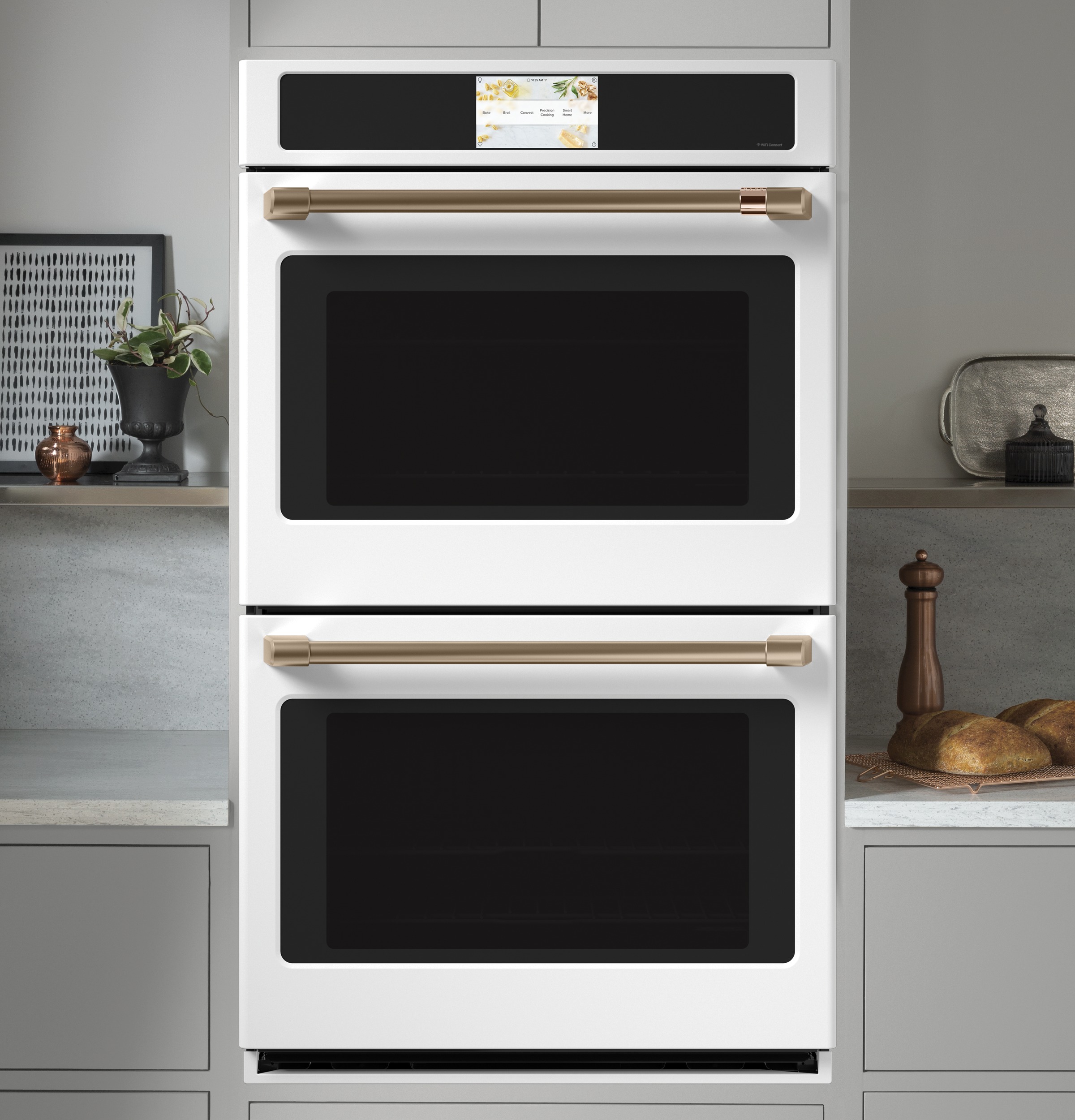 30" Width — Dbl Elec — Slf & Stm Cln — Conv (Both) — 7" Full-Clr Tch LCD Scrn — 4x Roller Rck, Meat Prb — Prec Ckg, Hot-Air Fry, Stm-Assist — Connectable via built-in WiFi — Est Drop Date = JUN-26 view 4