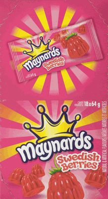 Maynards Swedish Berries Gummy Candy, 64g (Pack of 18)-thumbnail-1