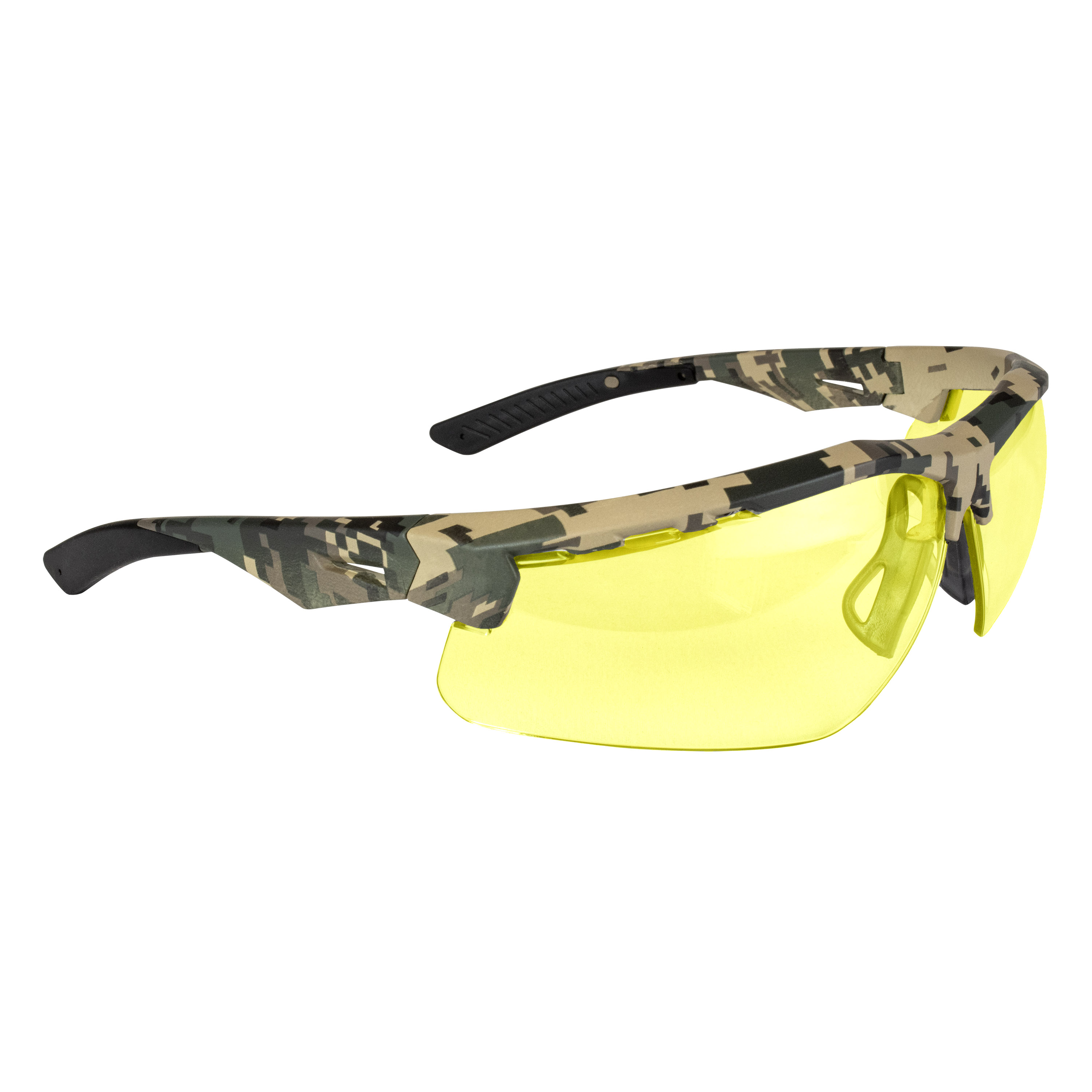 Thraxus Safety Eyewear - Digital Camo Frame - Amber Anti-Fog Lens