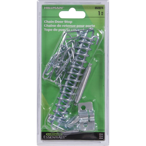 Hardware Essentials Chain Door Stop Zinc