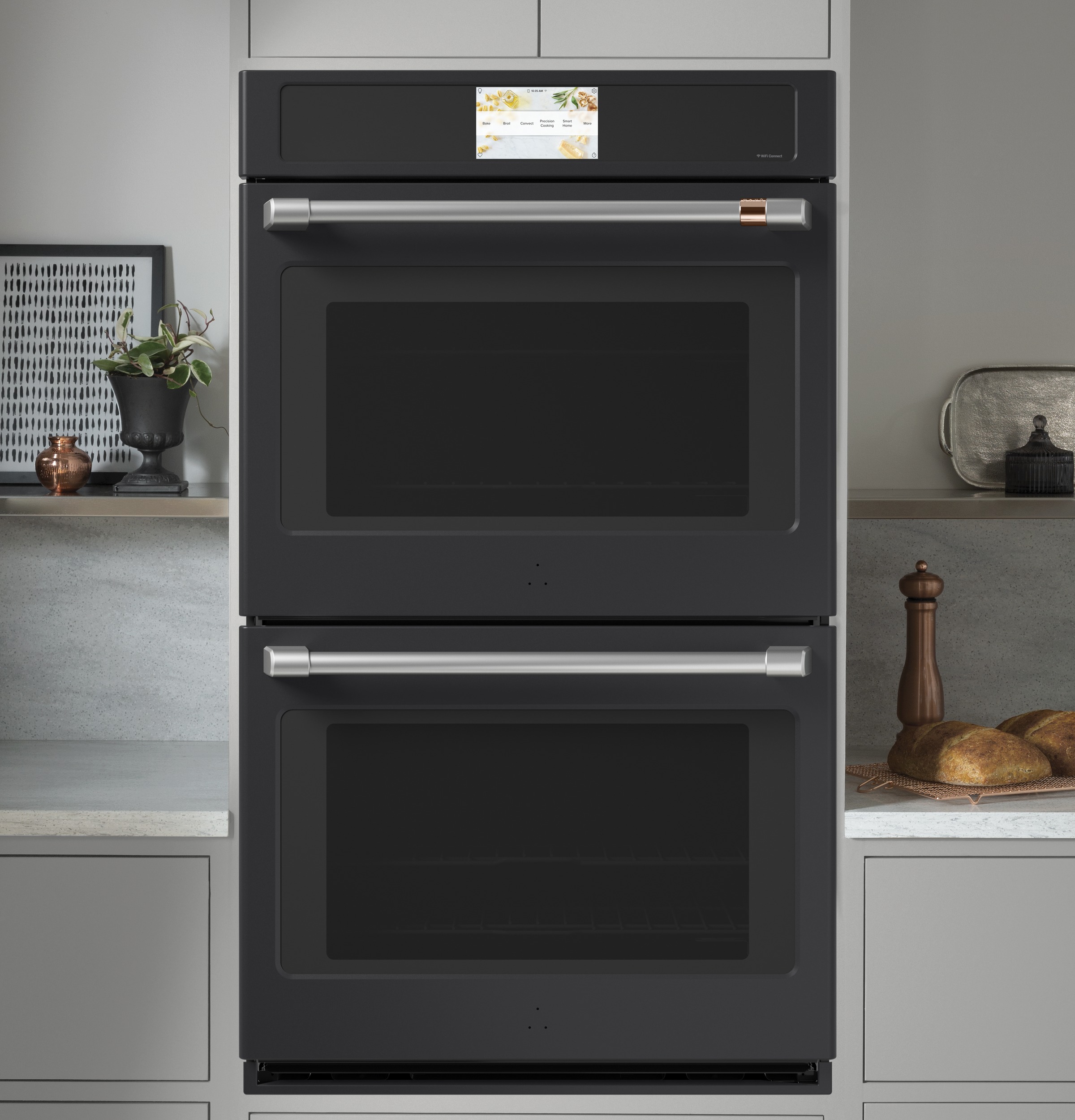 30" Width — Dbl Elec — Slf & Stm Cln — Conv (Both) — 7" Full-Clr Tch LCD Scrn — 4x Roller Rck, Meat Prb — Prec Ckg, Hot-Air Fry, Stm-Assist — Connectable via built-in WiFi — Est Drop Date = JUN-26 view 5