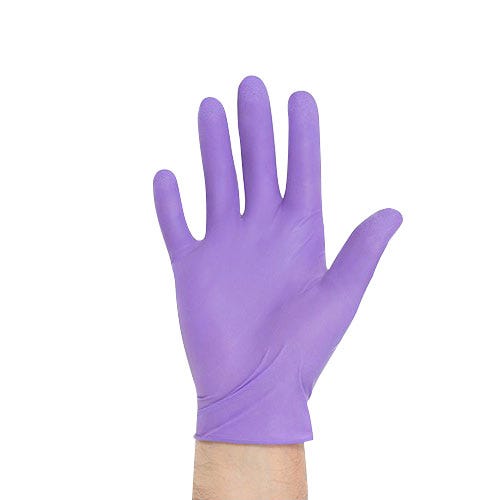 Purple Nitrile® Exam Glove Medium, 9-1/2", Sterile, Powder Free- 50pr/Box