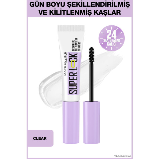 super lock brow glue kaş sabitleyici maskara