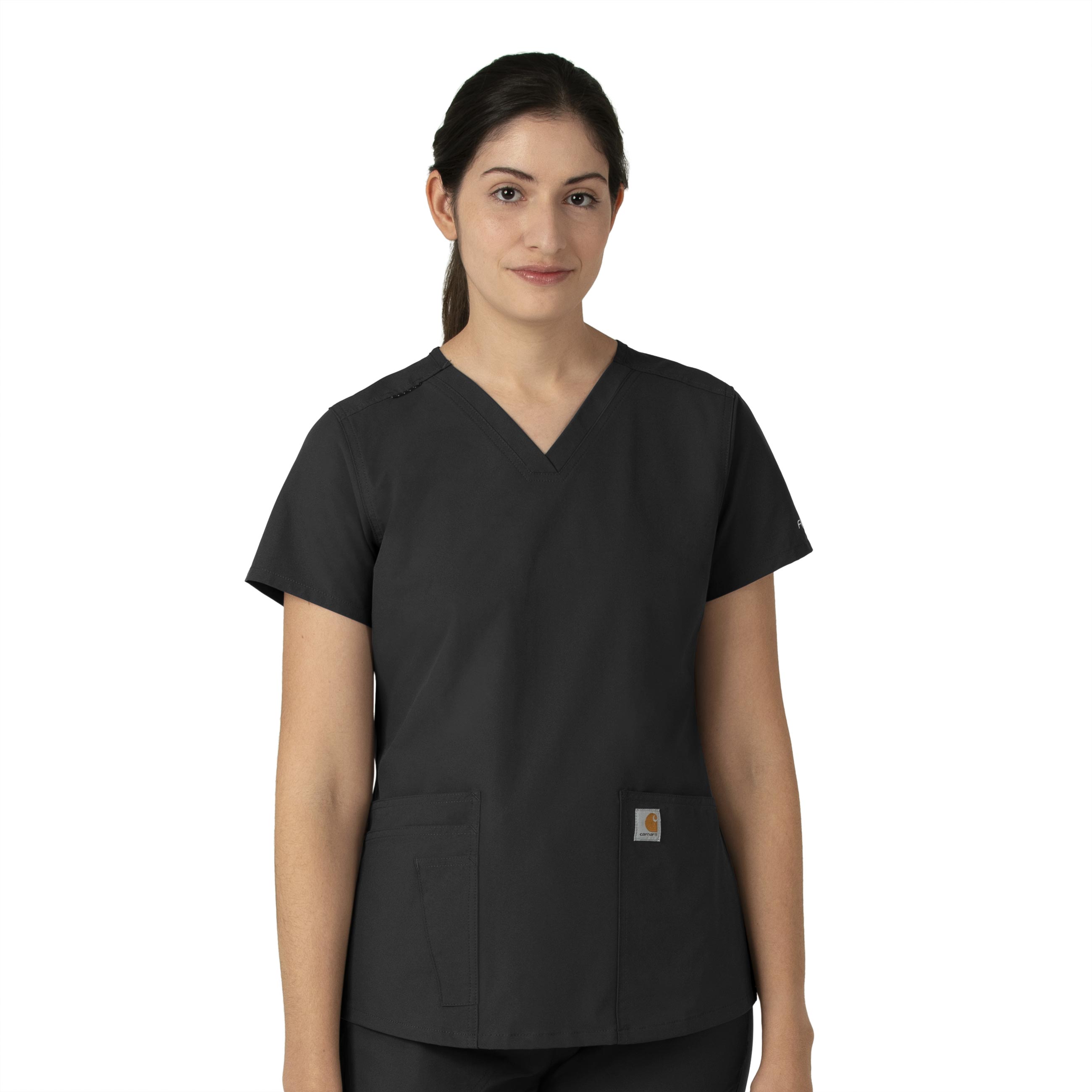 Force Essentials Women&#8216;s V-Neck Scrub Top-Carhartt