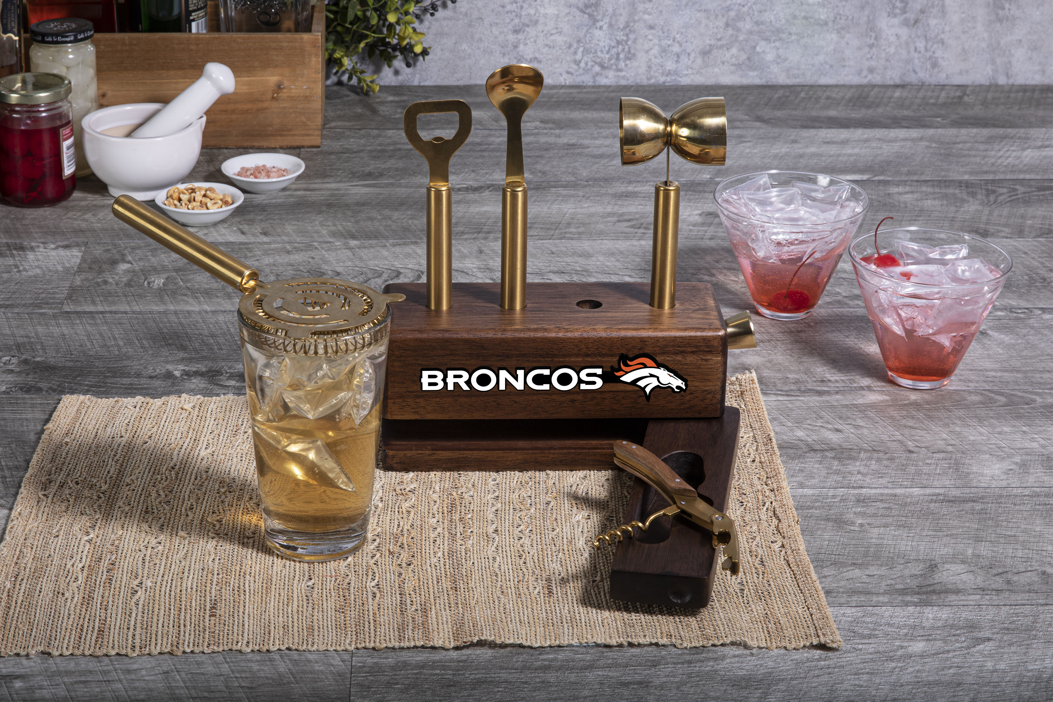 Denver Broncos - Sidecar 5-Piece Bar Tool Set