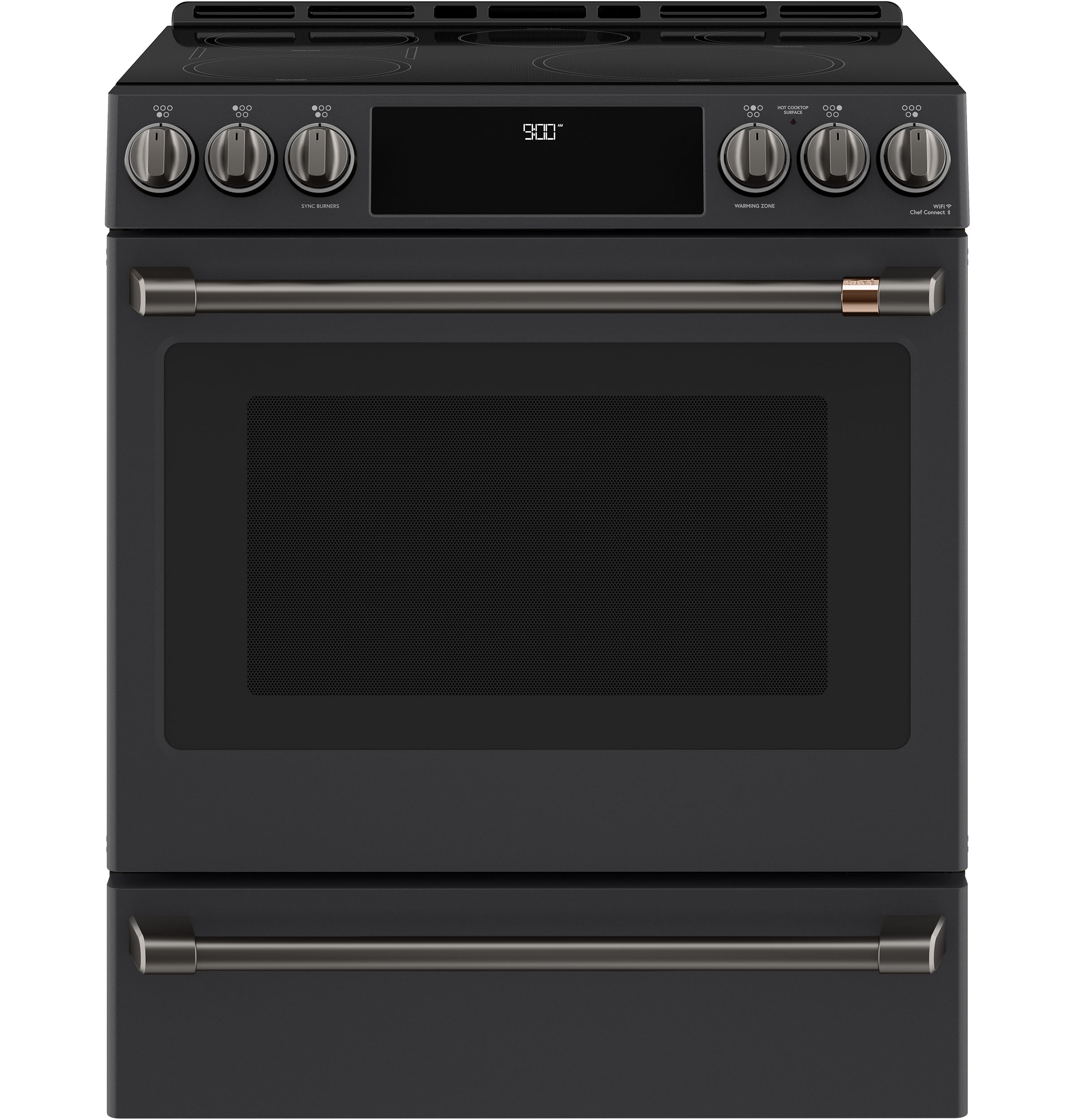 Front Cntrl Induction Knobs,Hndls Brushed Black — Not Connectable view 2