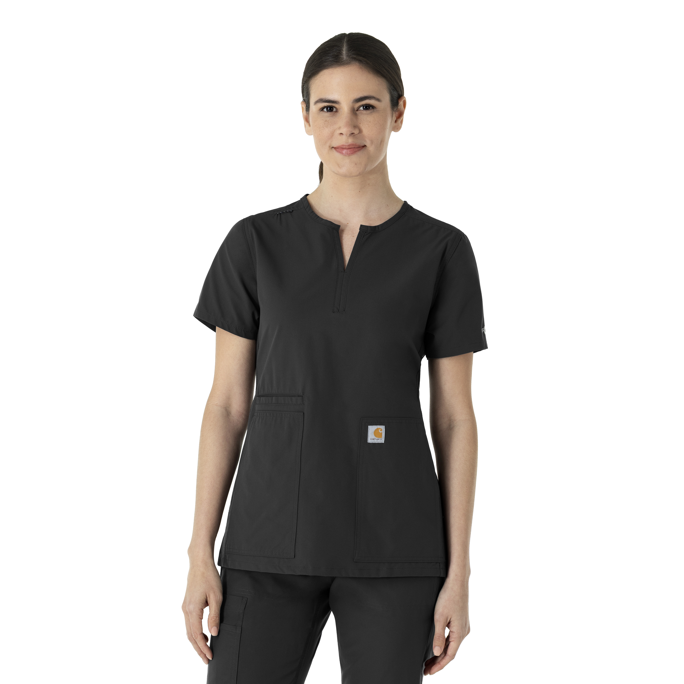 Force Essentials Women&#39;s Notch Neck Tunic Scrub Top-Carhartt
