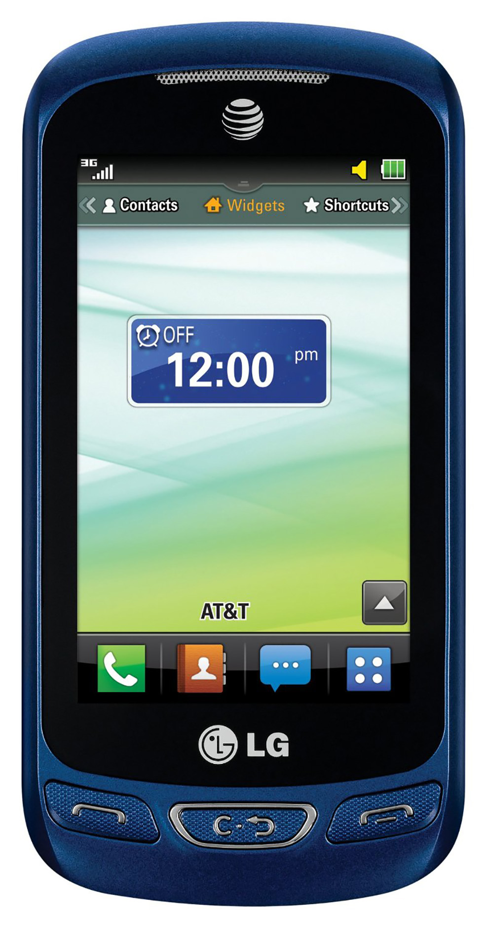LG Xpression 2 C410 AT&T Unlocked GSM QWERTY Slider Phone Blue New