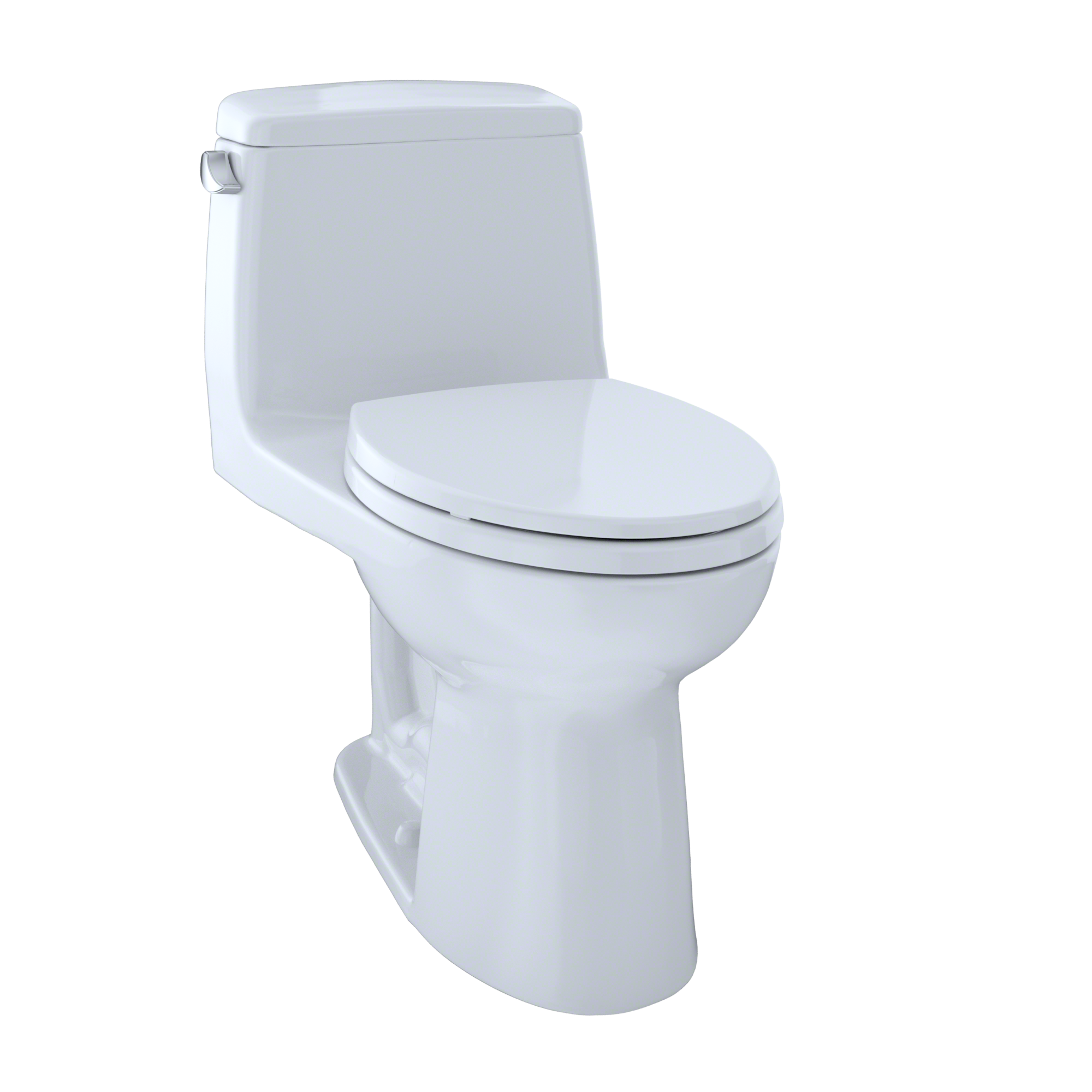 TOTO UltraMax One-Piece Elongated 1.6 GPF Toilet, Cotton White, Vitreous China, MS854114S#01