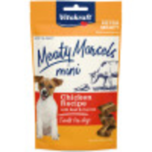 Product-Image showing Meaty Morsels Mini Chicken Recipe with Beef & Carrots