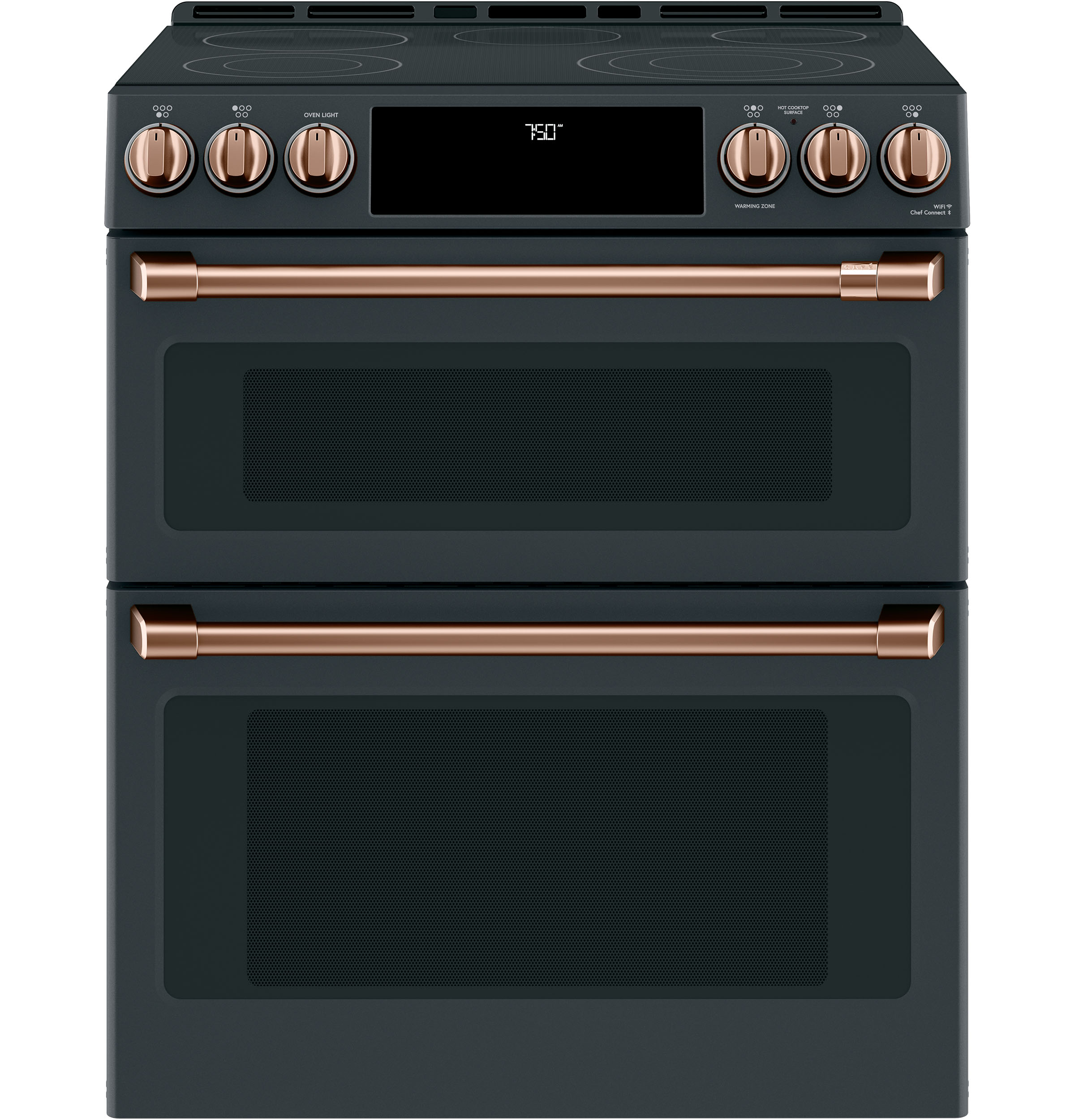 Front Cntrl Elec Knobs,Hndls Brushed Copper — Not Connectable view 3