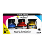 DALER-ROWNEY 29.5ML SYSTEM3 ACRYLIC INK INTRO SET 6CT