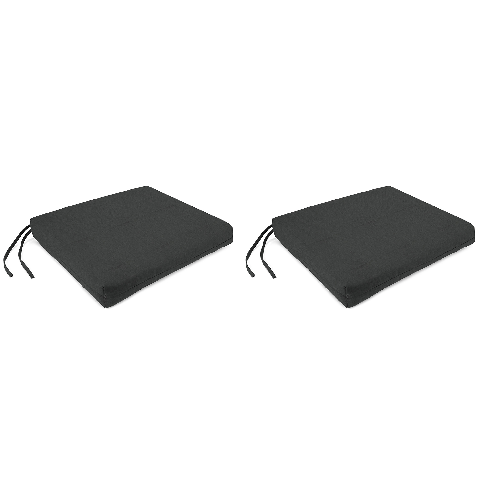 New Outdoor Chair Pad Seat Cushions with Ties 19" x 17", 2-Pack, Fade Resistant - Picture 9 of 21