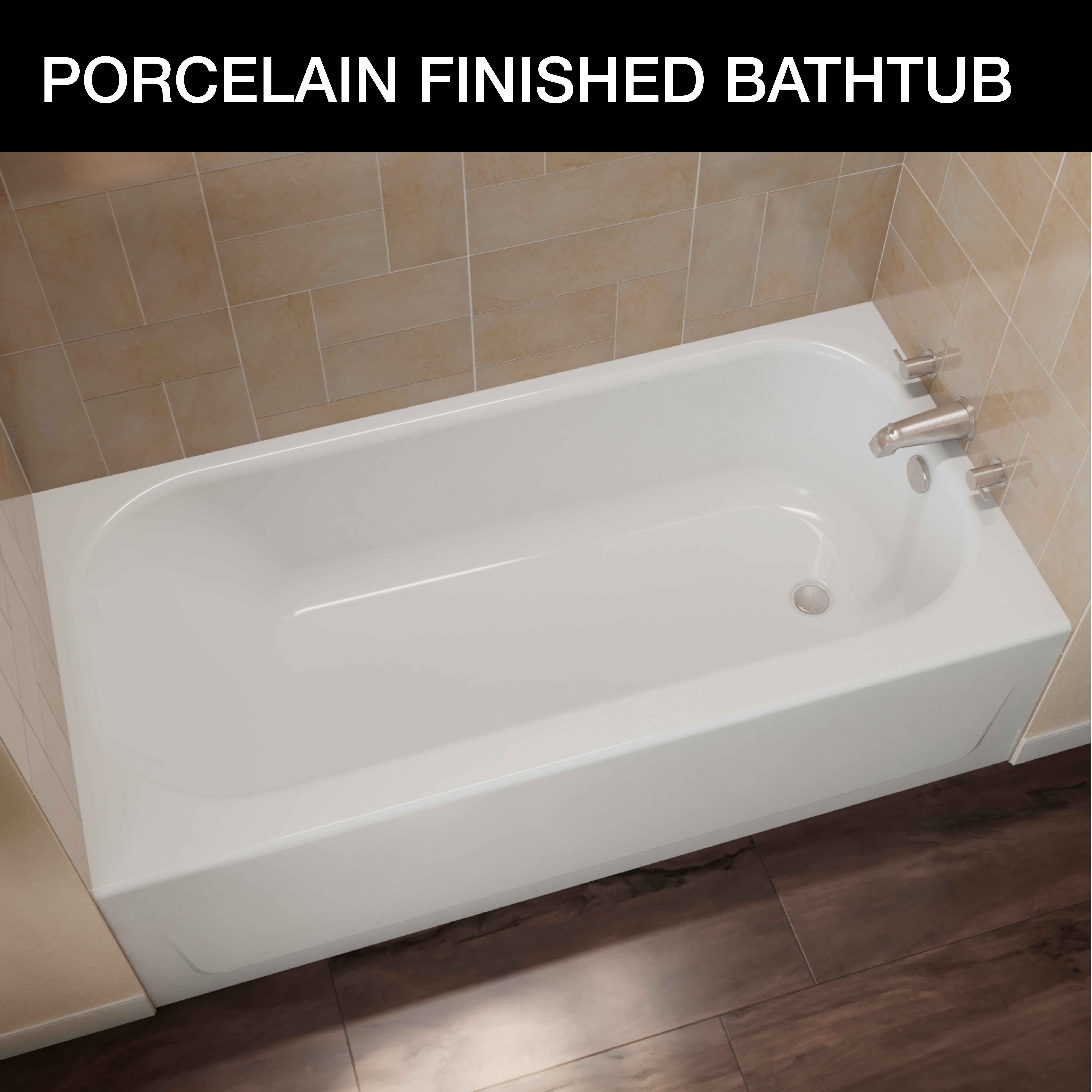 Porcelain Finished Bathtub