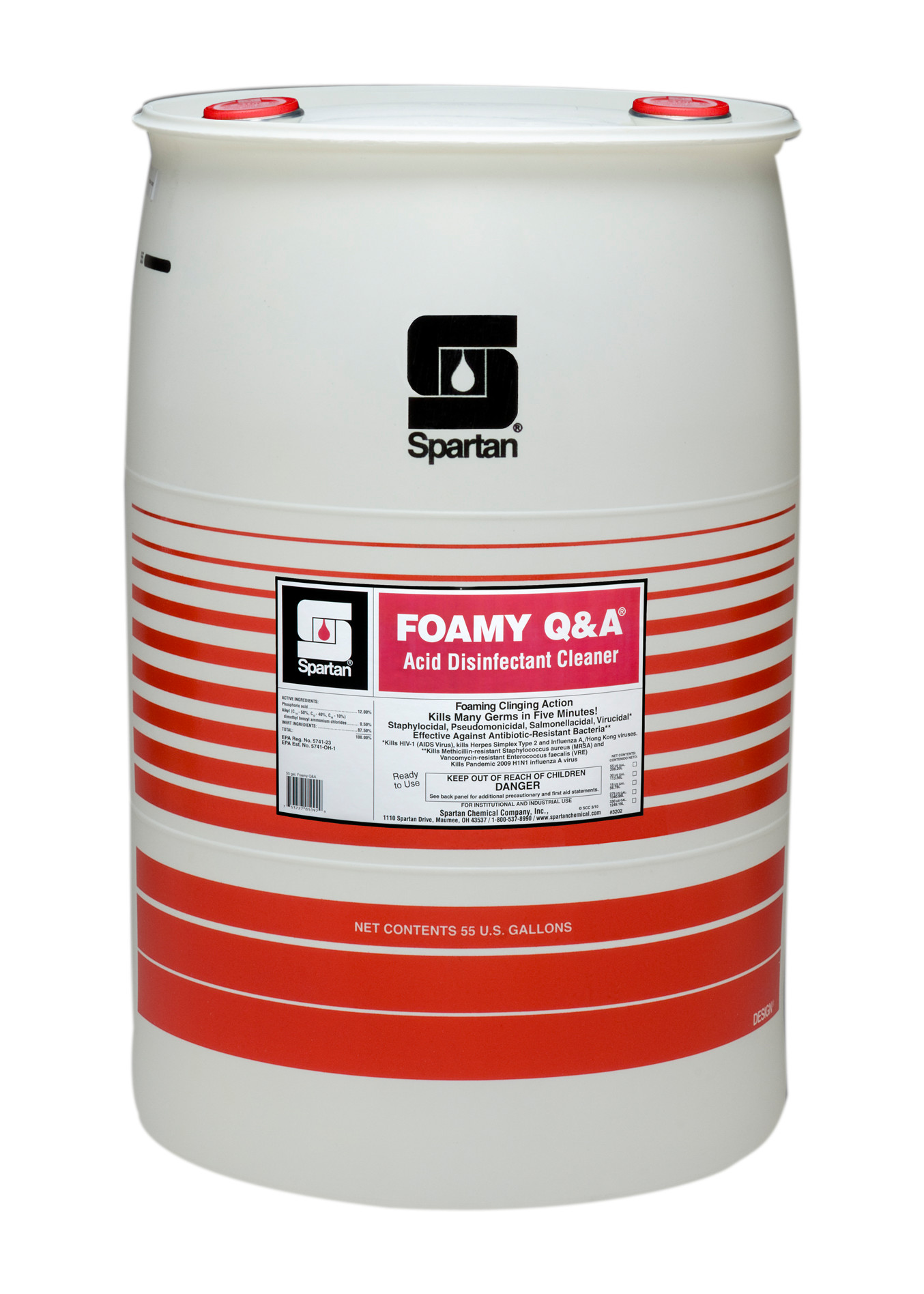 Spartan Chemical Company Foamy Q & A, 55 GAL DRUM