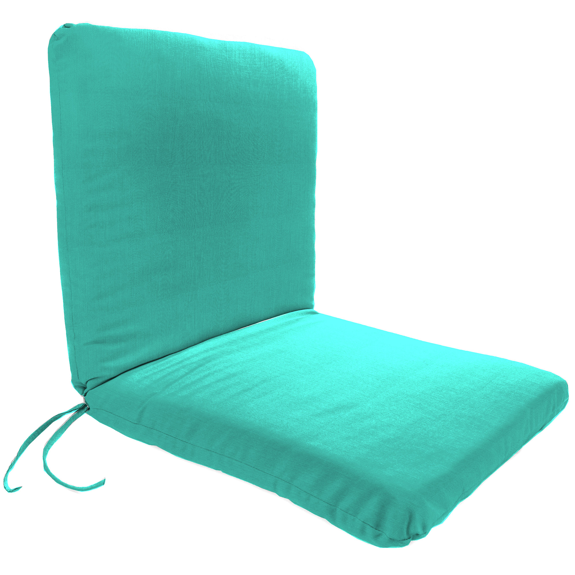 New Outdoor Patio Dining Lounge Chair Cushion with Ties 19" x 37", UV Treated - Picture 8 of 9