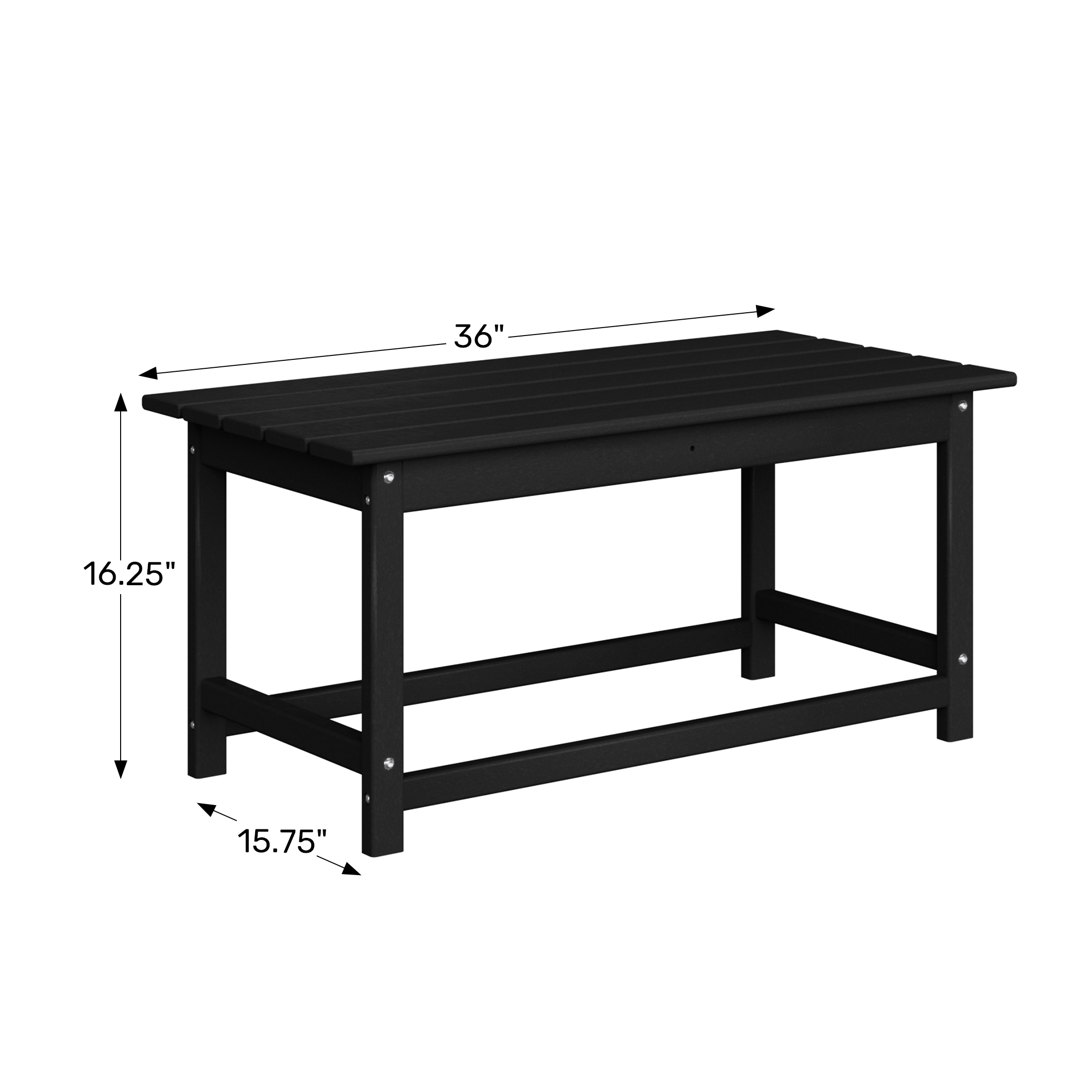 Paradise Adirondack Outdoor Coffee Table WWT Spec Image