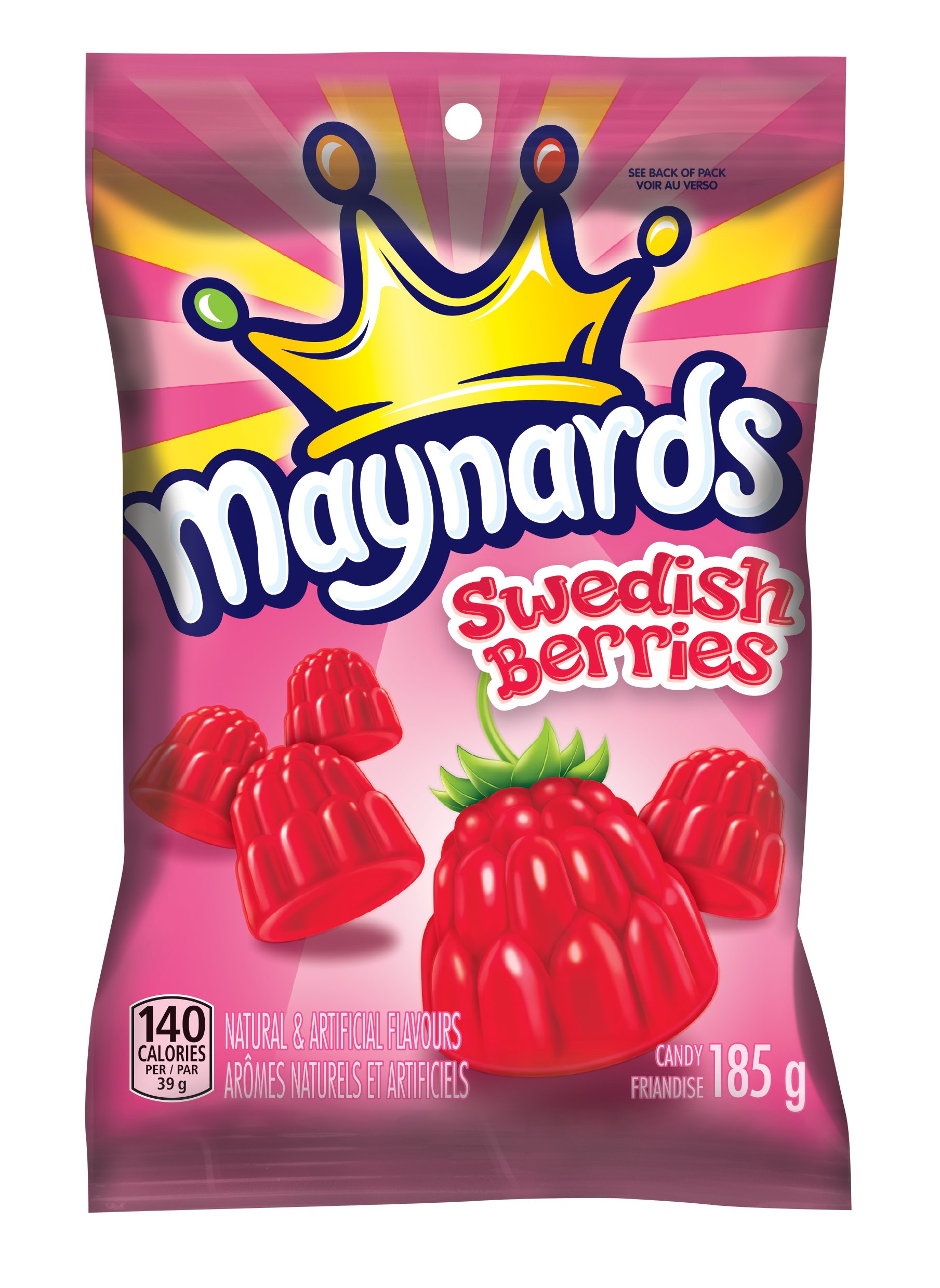 Maynards Swedish Berries Gummy Candy, 185g-2