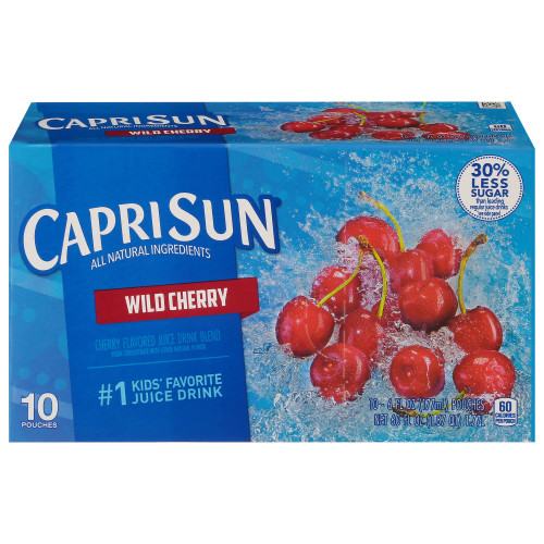  CAPRI SUN Wild Cherry Pouch, 6 oz. Pouches (Pack of 40) 