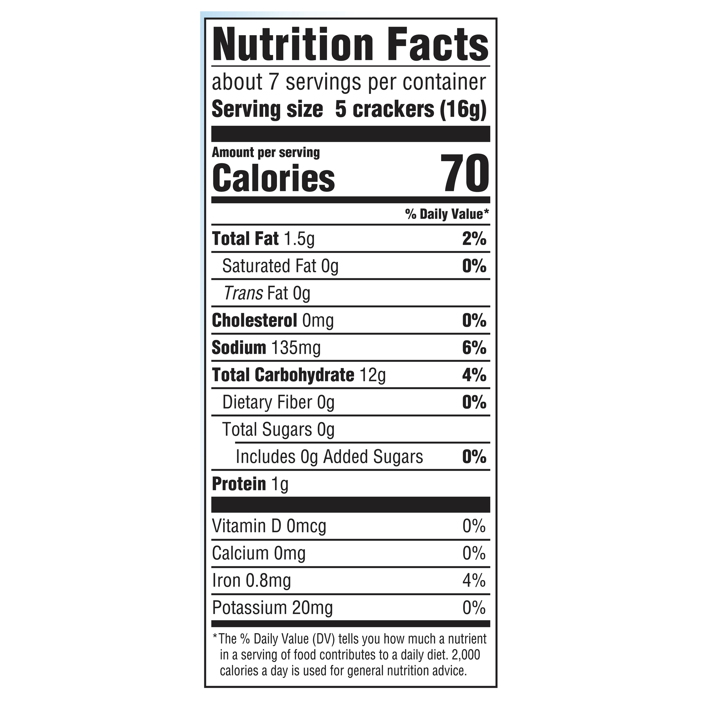 Saltine Cracker Nutrition Label: Decoding The Information