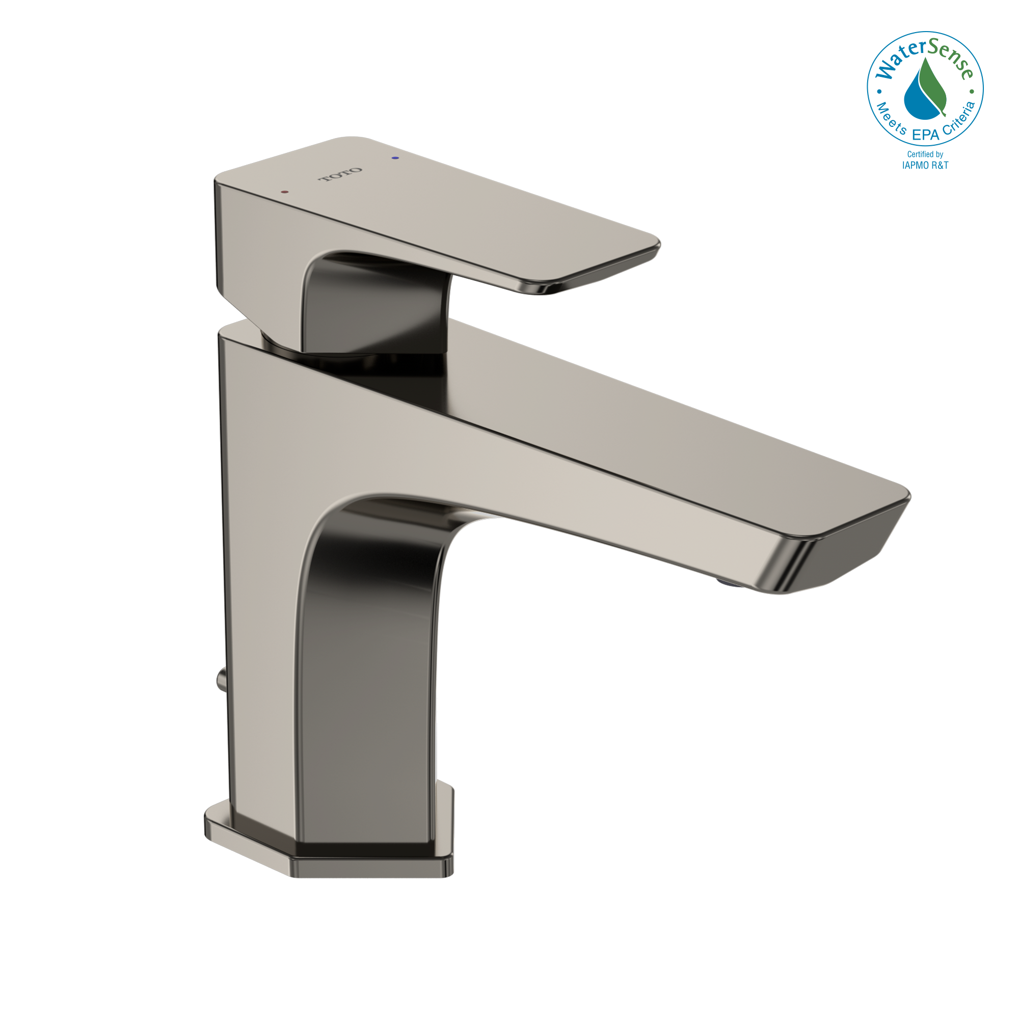 TOTO GE 1.2 GPM Single Handle Bathroom Sink Faucet with COMFORT GLIDE Technology, Polished Nickel, Brass, TLG07301U#PN