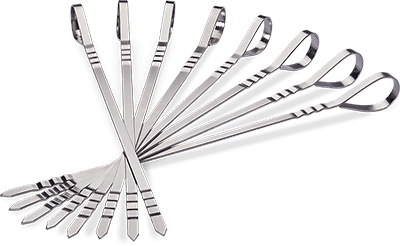 70015 - Eight Stainless Steel Multifunctional Skewers