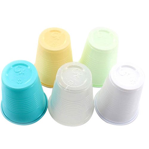 Plastic Cups, 5 oz, White - 1000/Case