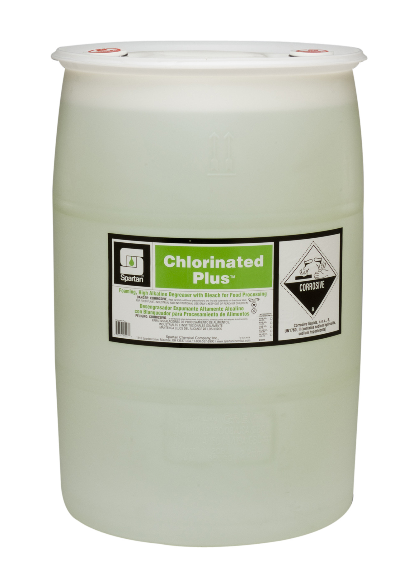 Spartan Chemical Company Chlorinated Plus, 55 GAL DRUM